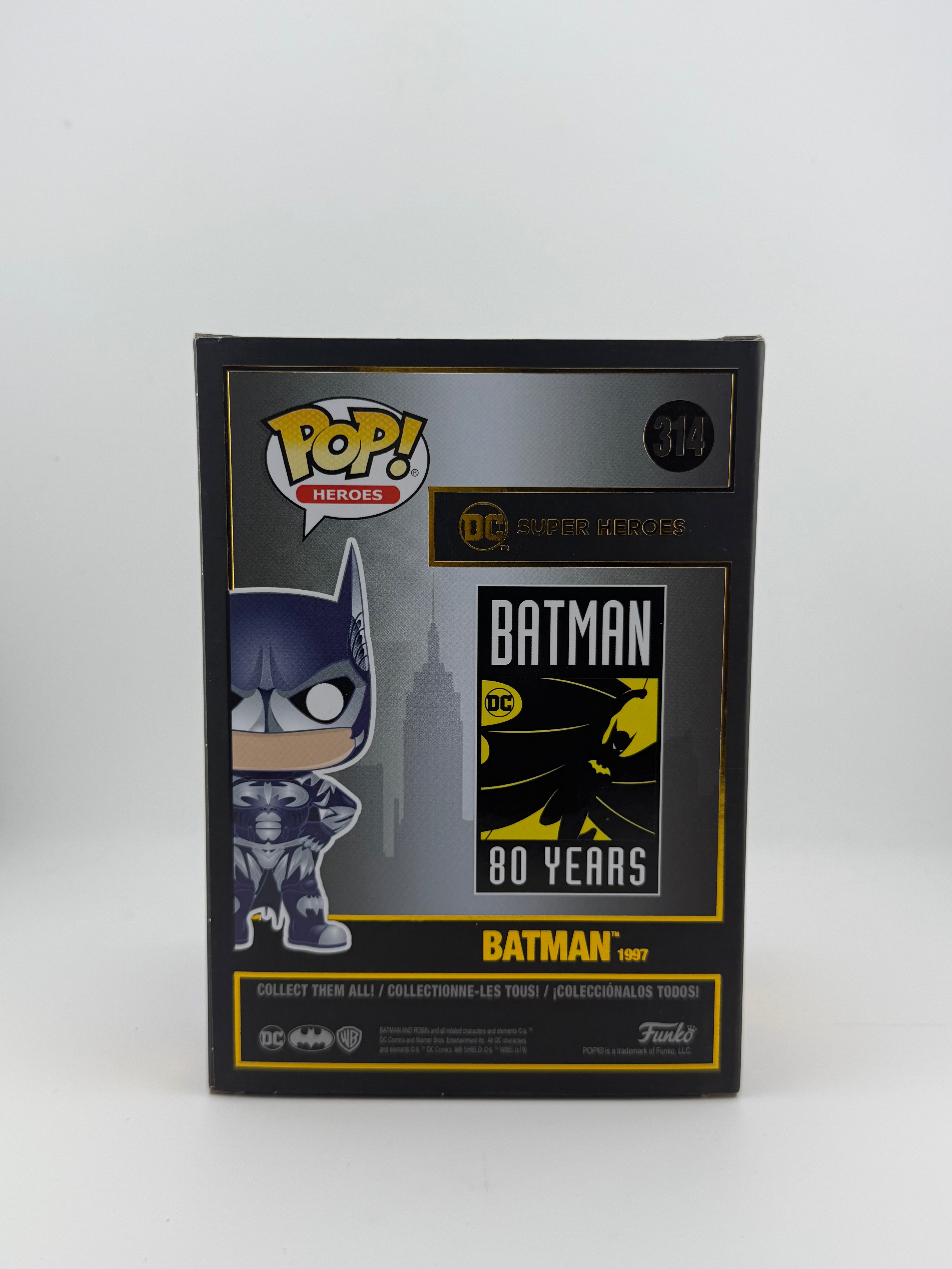 Funko POP! SIGNED BATMAN 314 80 YEARS EDITION (GEORGE CLOONEY) + JSA