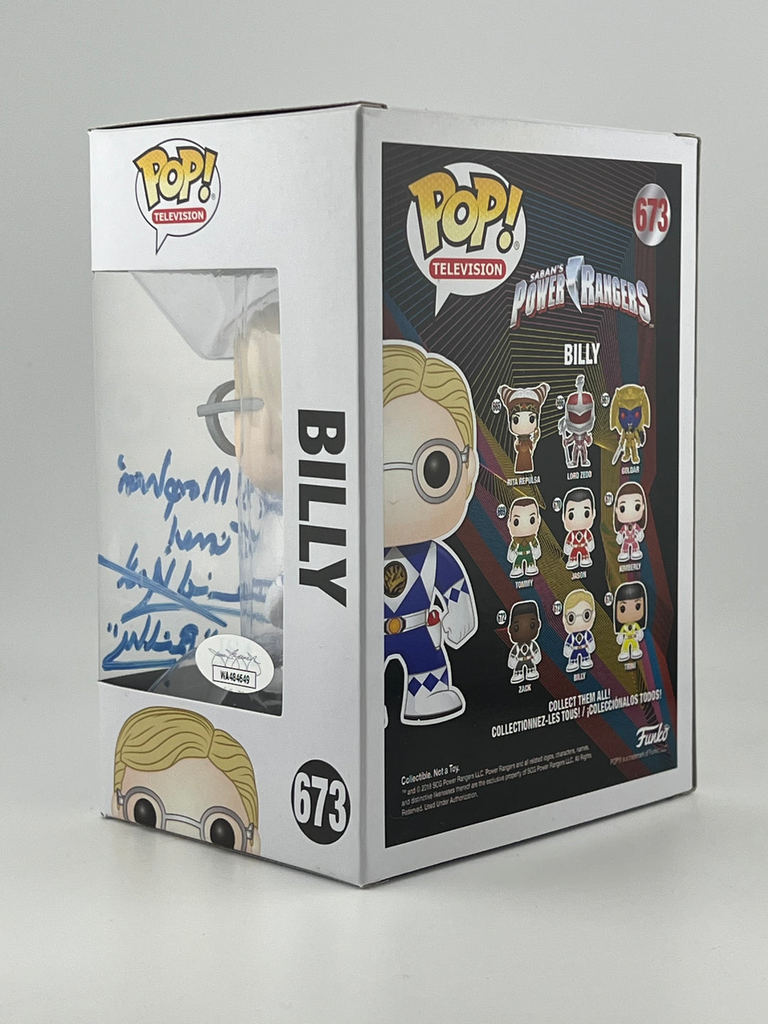 Funko Pop! Billy 673 Autographed by David Yost JSA Authenticstrd