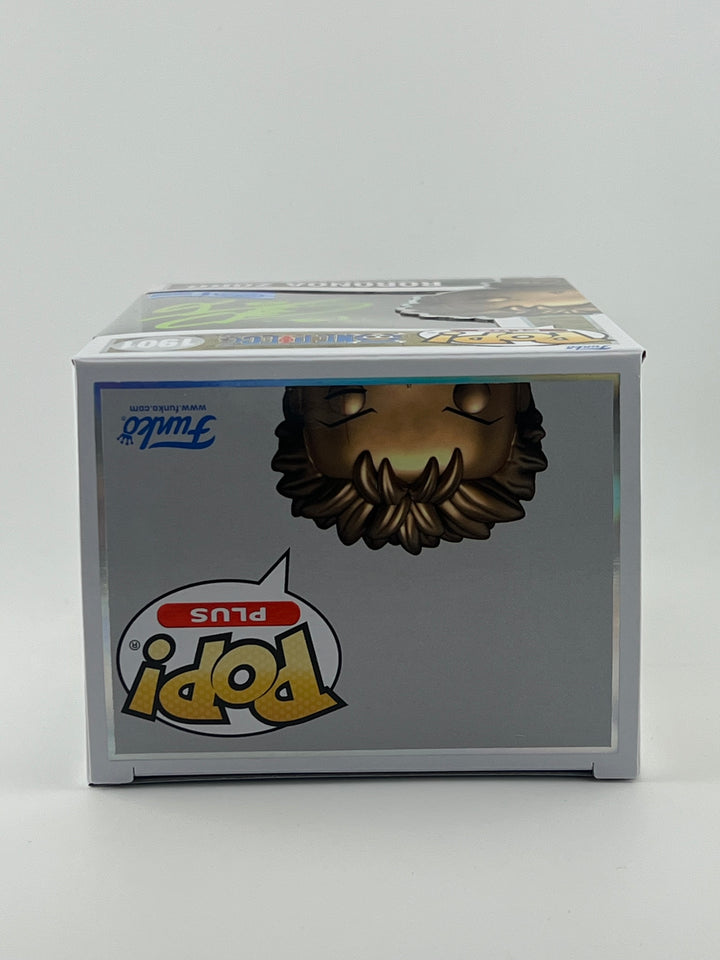 FUNKO POP! BRONZE STATUE RORONOA ZORO 1901 FUNKO SHOP EXCLUSIVE JVA SIGNED