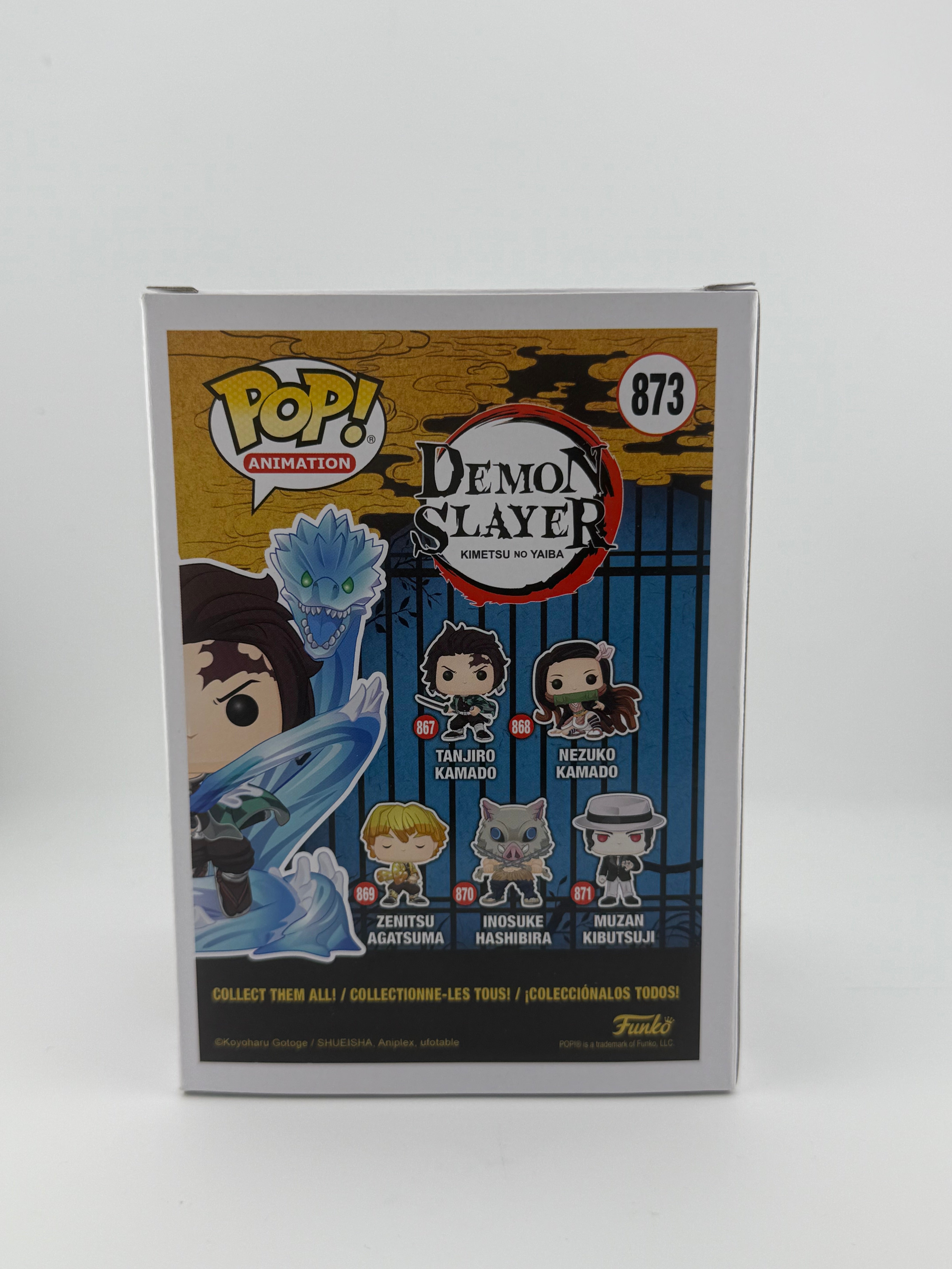 Funko POP! JVA SIGNED TANJIRO KAMADO 873 GITD SE