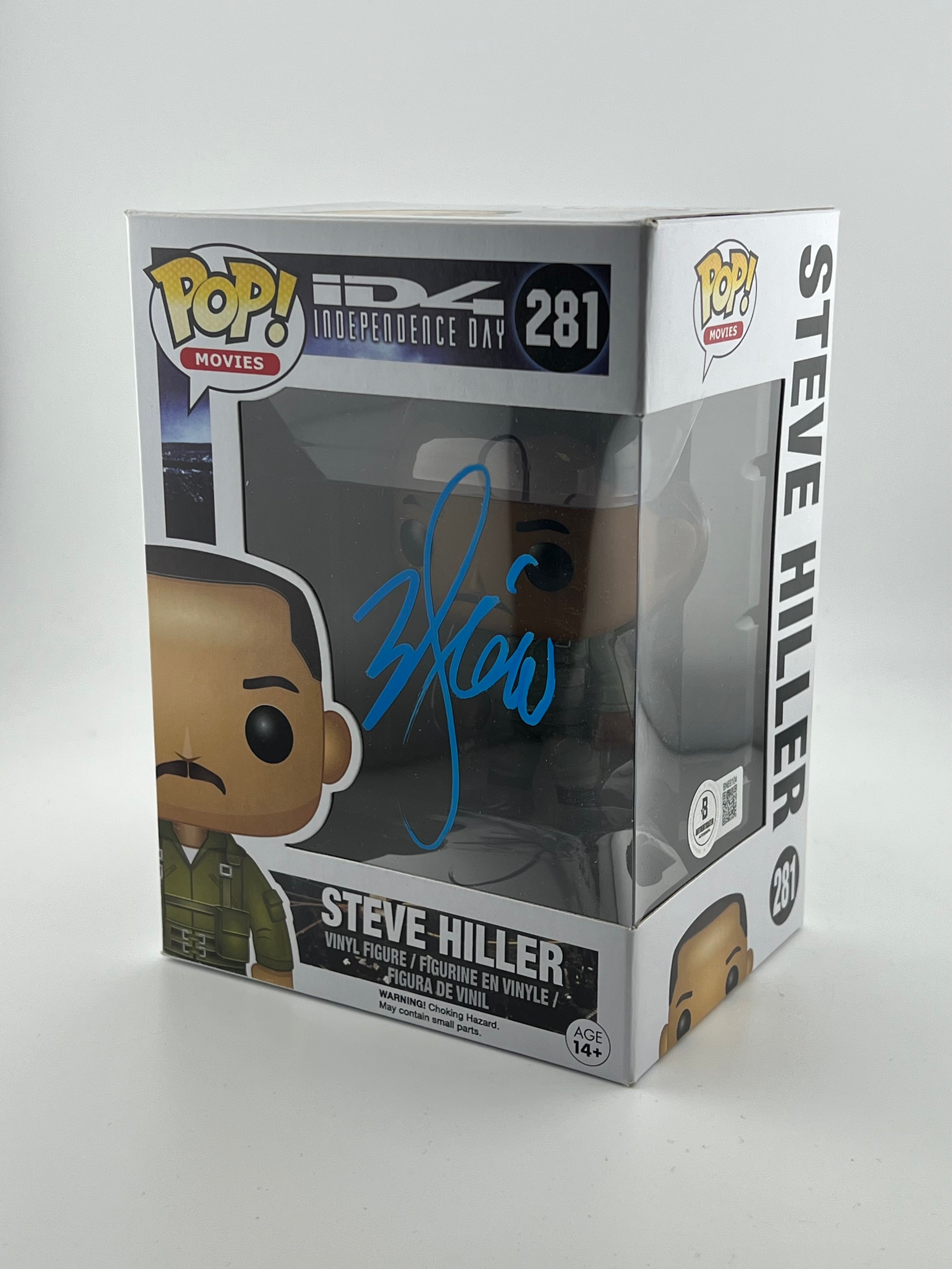 Will Smith Signed - STEVE HILLER 281 Funko Pop! - Independence Day + Beckett Certification