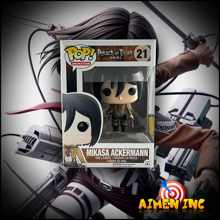 Funko Pop! Attack On Titan: Mikasa Ackermann 21 *DAMAGE*