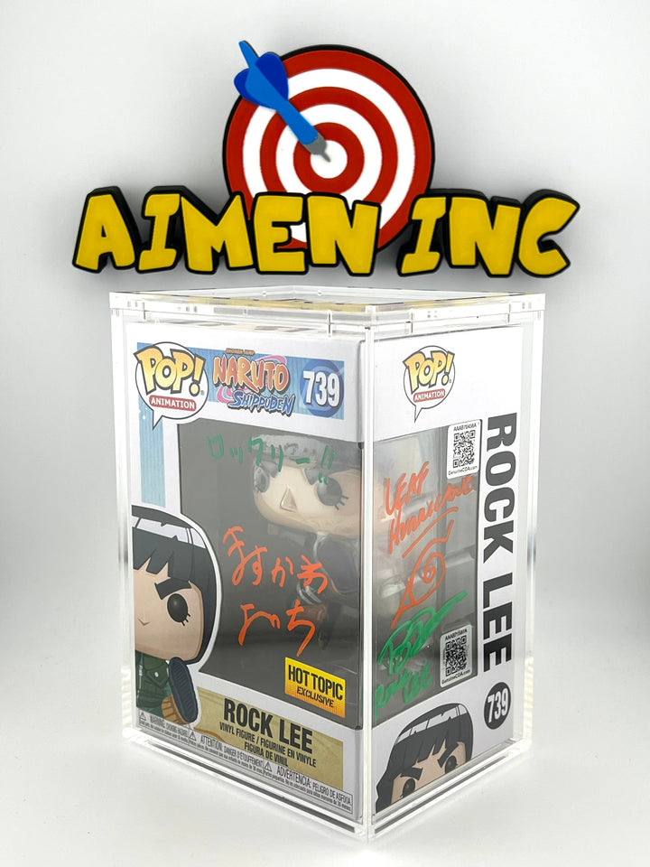 Naruto - Rock Lee 739 - Double Autographed By JVA Yōichi Masukawa and US VA Brian Donovan + Authentication - Funko Pop!