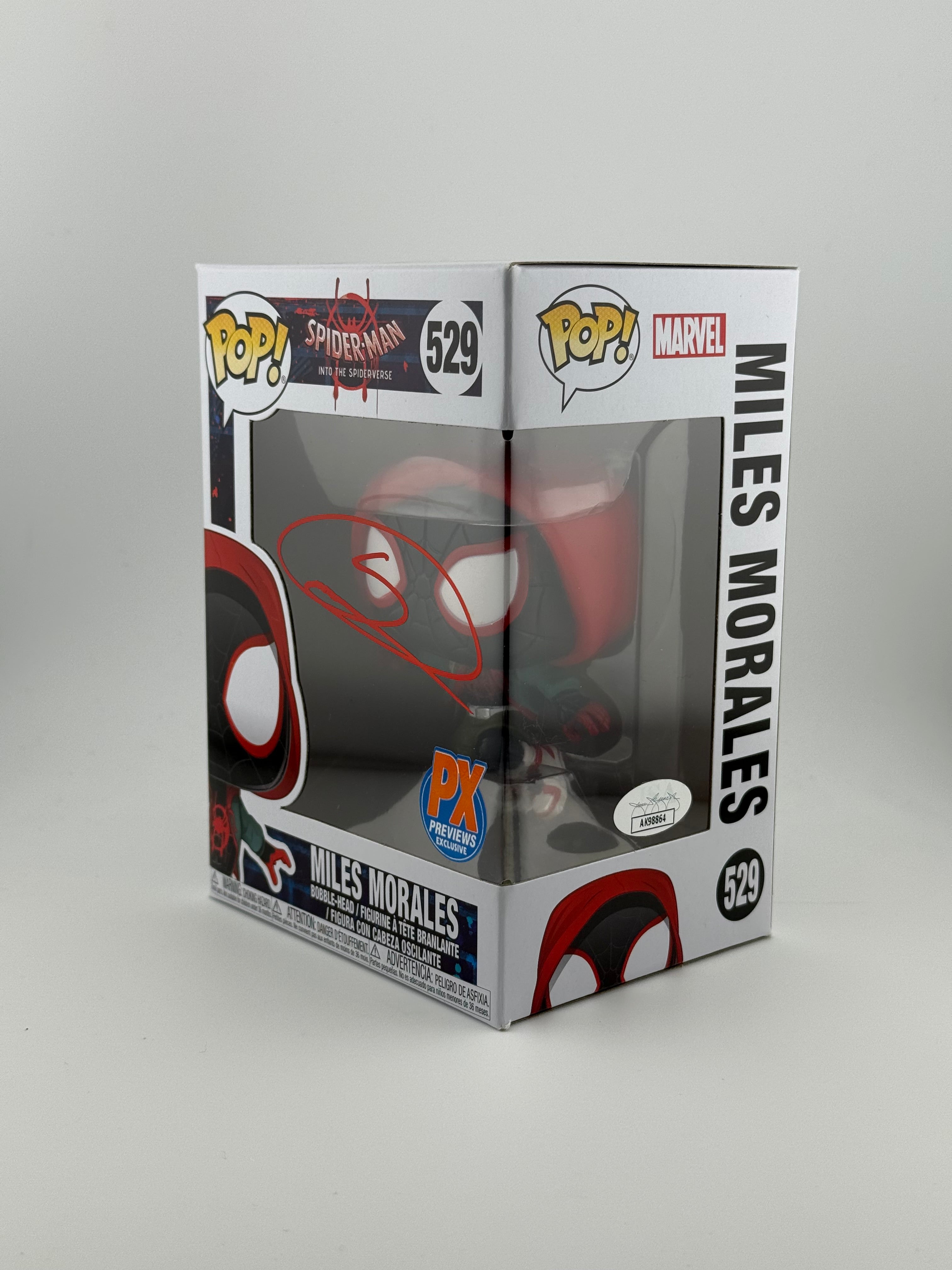 Funko Pop! Miles Morales 529 signed/autograph by Shameik Moore JSA AUthenticated