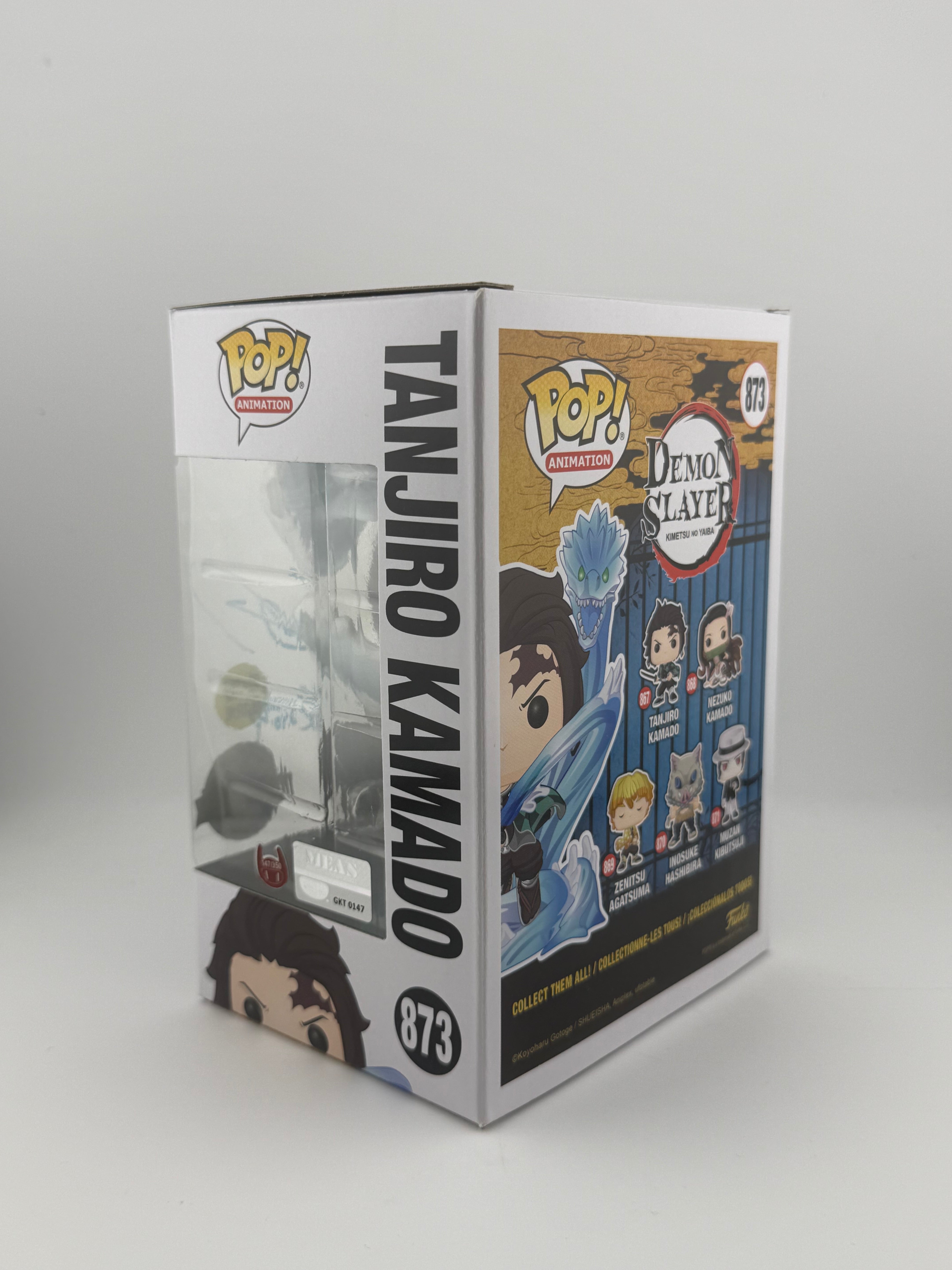 Funko POP! JVA SIGNED TANJIRO KAMADO 873 GITD SE