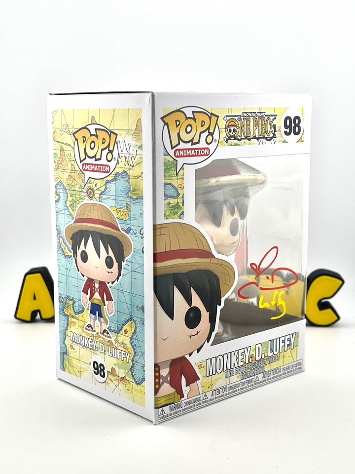 Monkey D. Luffy 98 - Autographed By Colleen Clinkenbeard + JSA Authentication - One Piece - Funko Pop!