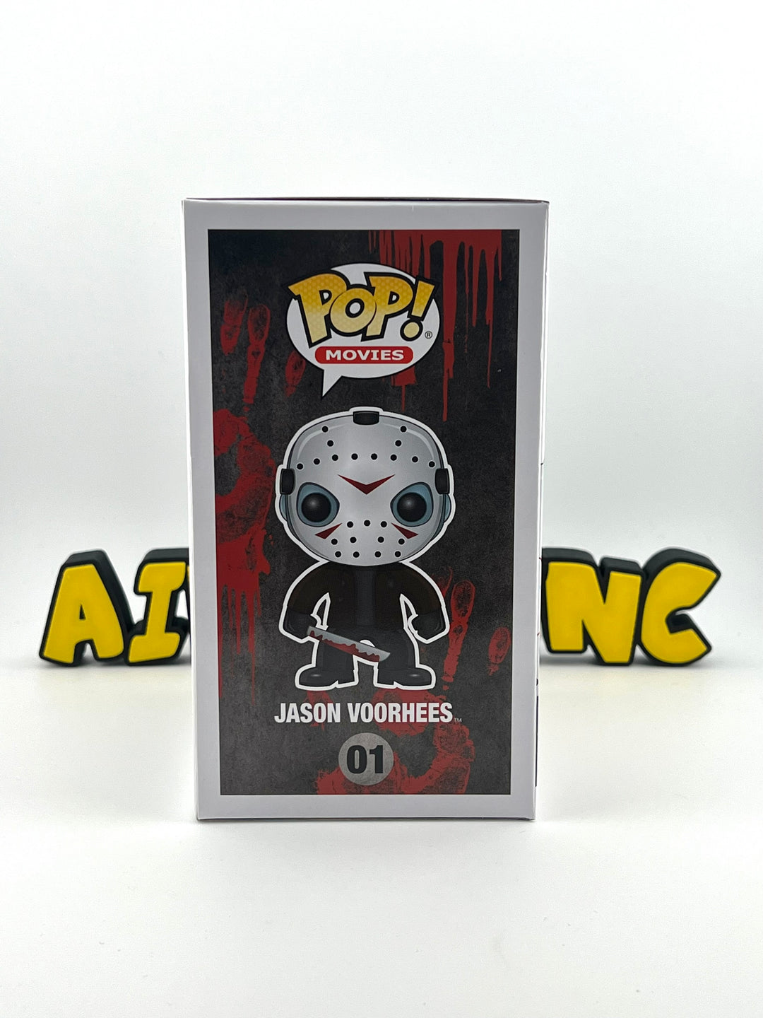 Ari Lehman Sketch and Autographed Jason Voorhees 01 Funko Pop + Custom Magnetic Armor