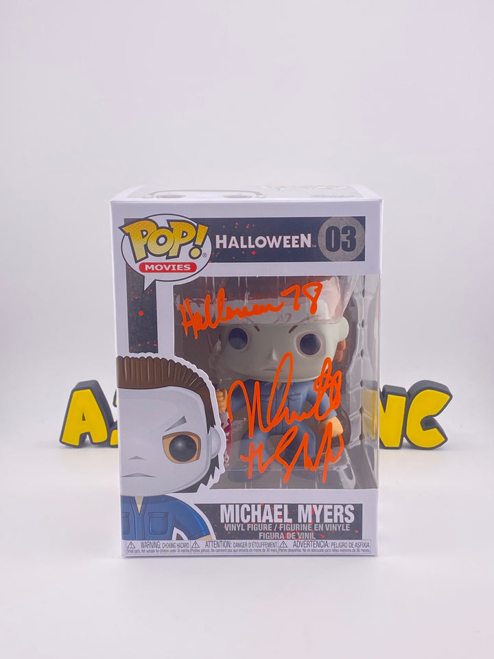 Jason Autograph Ari Lehmon + Michael Myers Autograph Nick Castle.  Both Beckett Certified