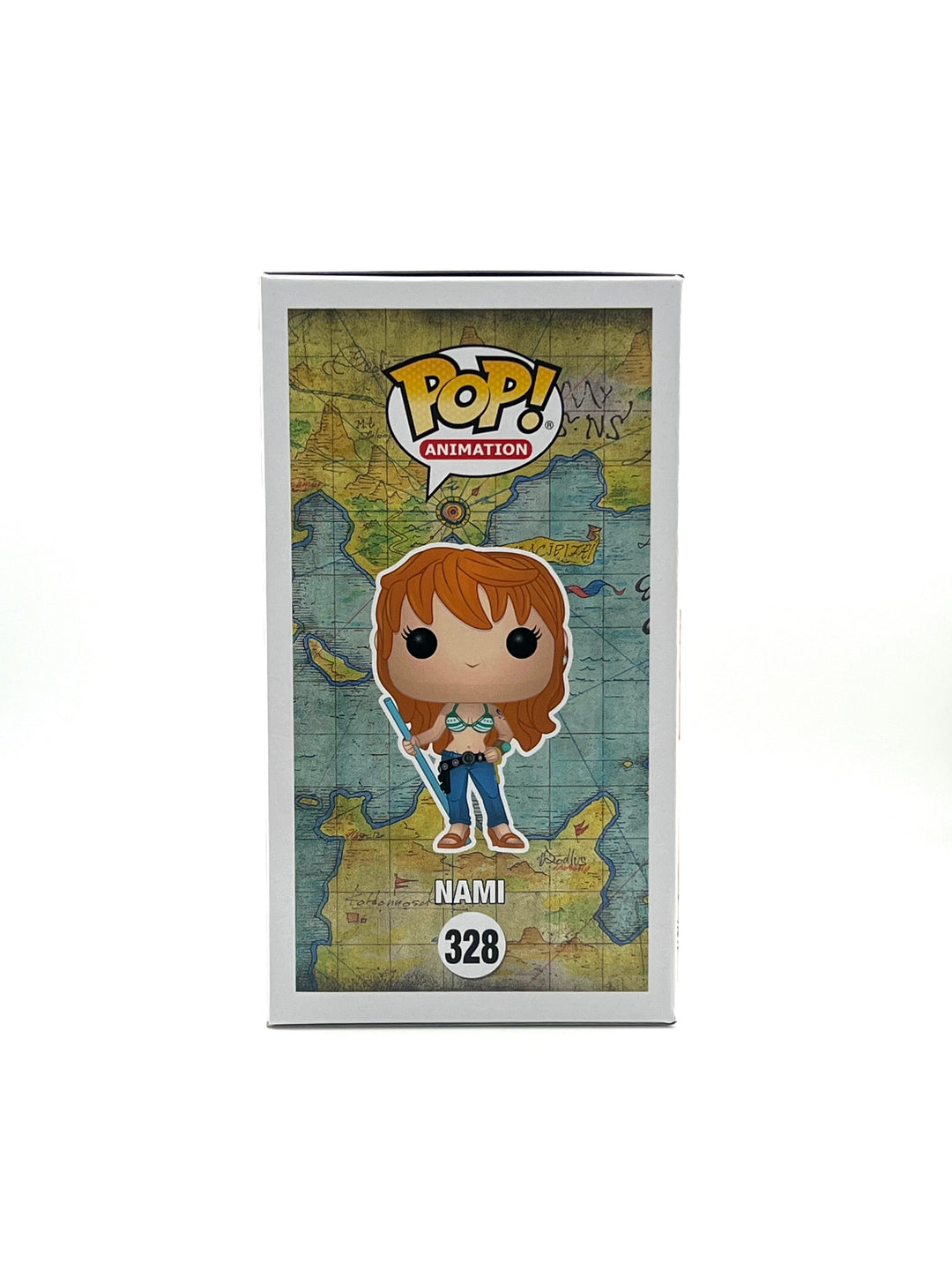 Funko Pop! One Piece - Nami #328 Autographed by JVA Akemi Okamura with SWAU Authentication