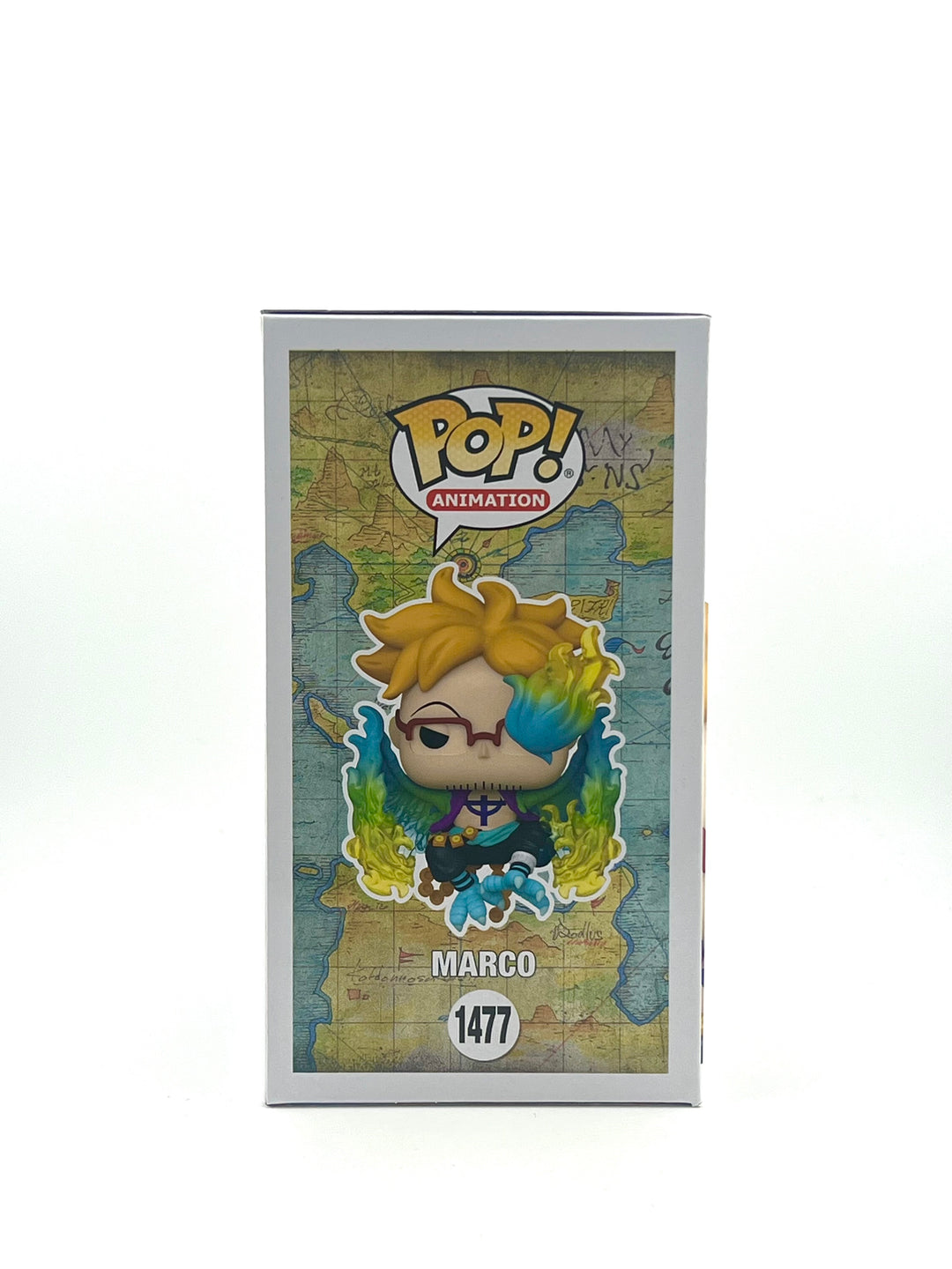 Funko pop! Numbered One piece: Marco 1477 (Funko Exclusive) Autograph/Quote by Kyle Phillips + JSA Authentication