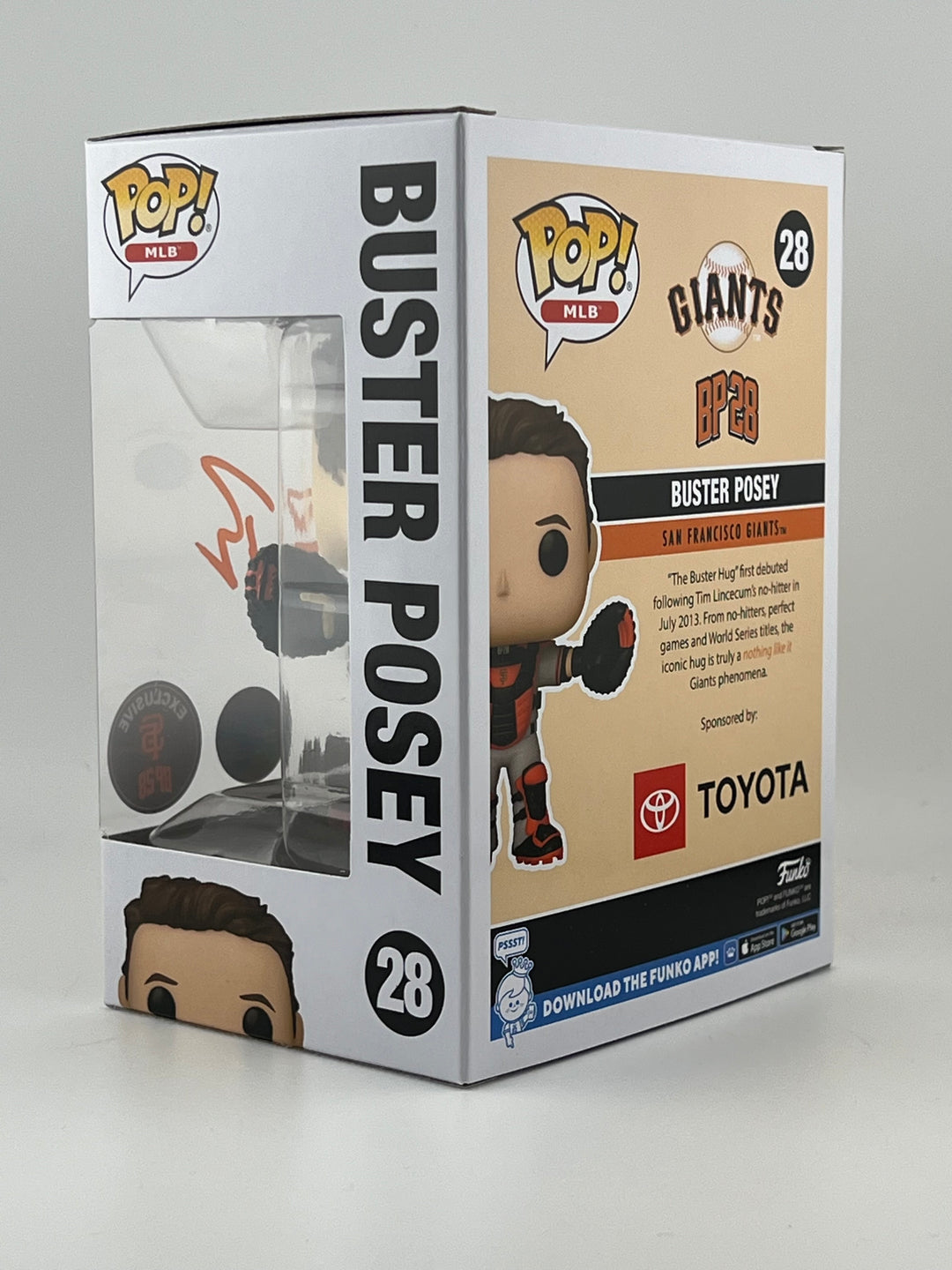 Funko Pop! Buster Posey 28 Autographed by Buster Posey SF GIANTS Authenticated