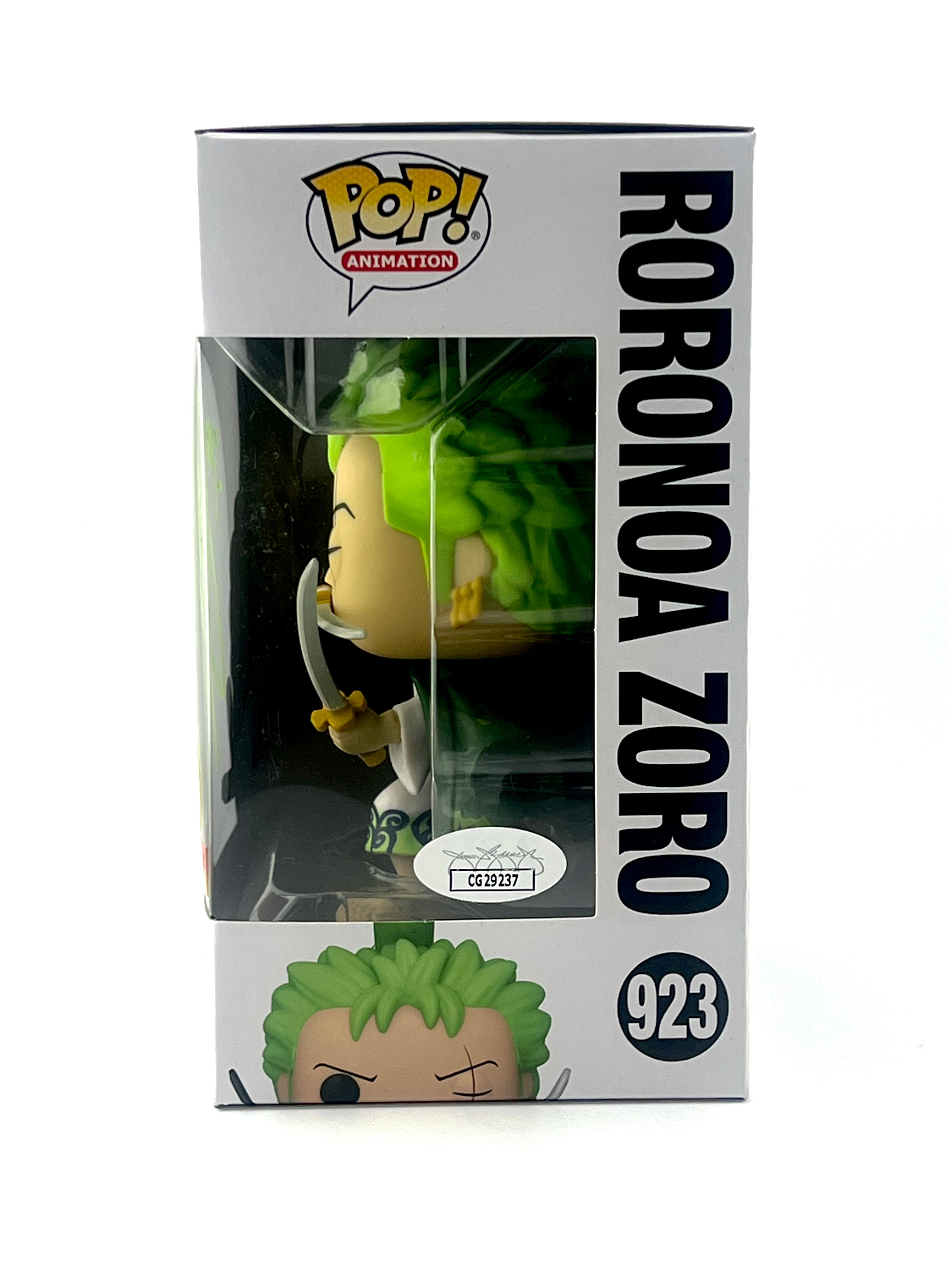 FUNKO POP! RORONOA ZORO 923 GITD VOLCANO EXCUSIVE JVA SIGNED