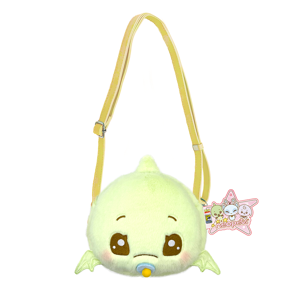 2025 SDCC Exclusive Neopets Yellow Shoyru TOKYO Style Plushie Bag with Strap