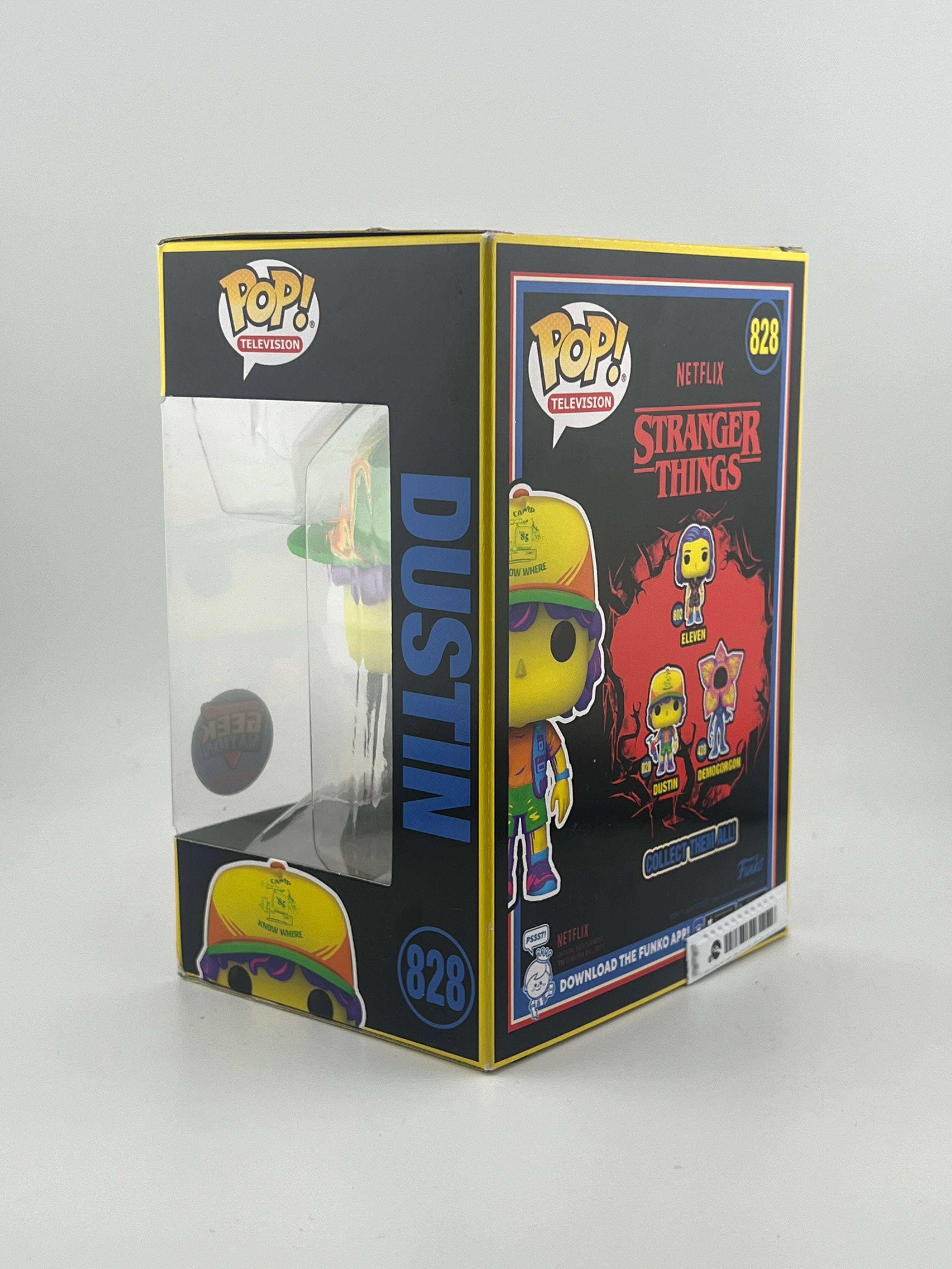 Funko Pop! DUSTIN 828 GEEK NATION EXCLUSIVE -STRANGER THINGS