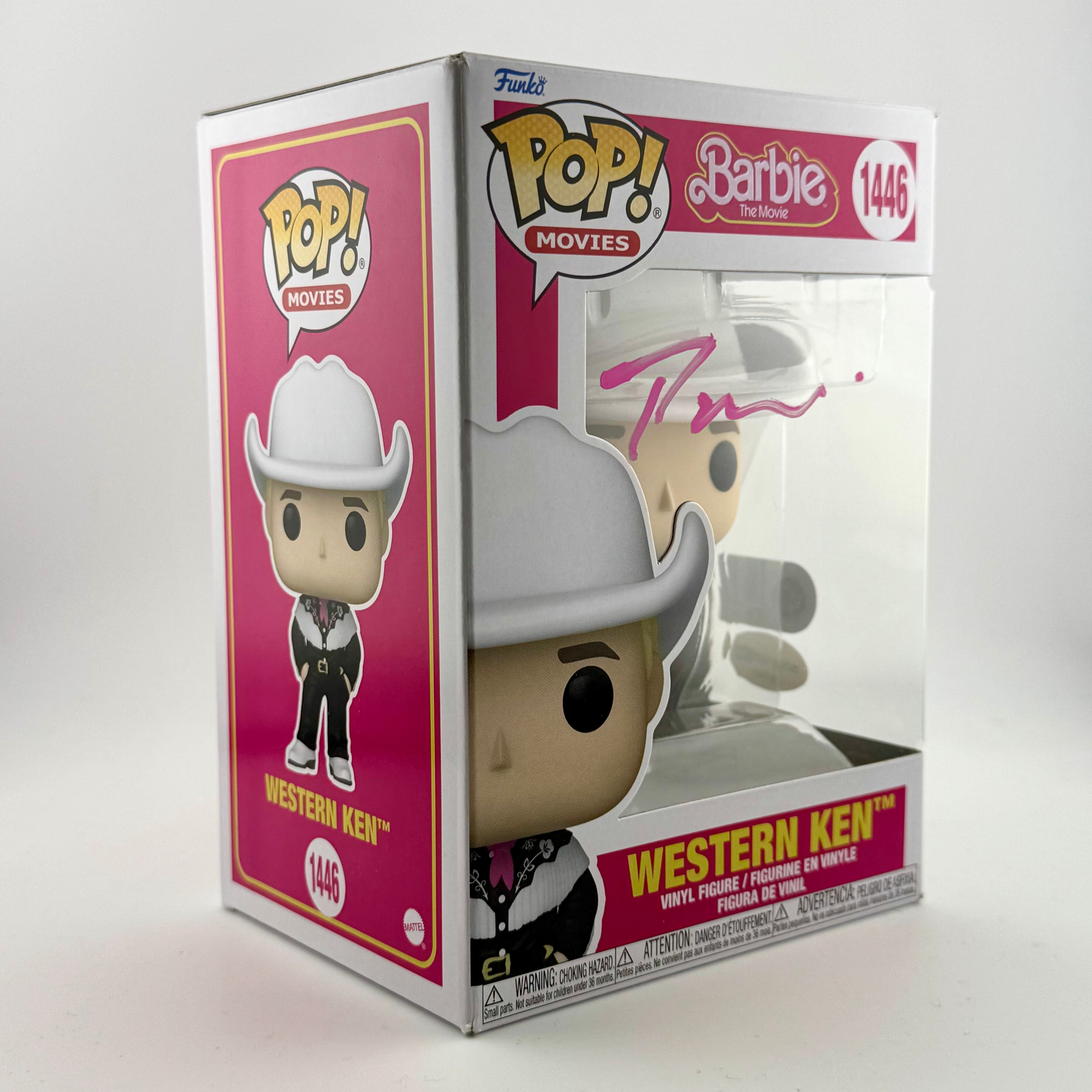 Signed Ryan Gosling - Western Ken 1446 Funko Pop! With COA - Barbie