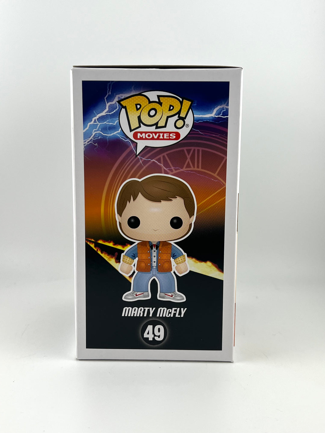 Funko Pop! Marty McFly 49 Plutonium Plastic empire exclusive autographed by Michael J. Fox JSA Authenticated