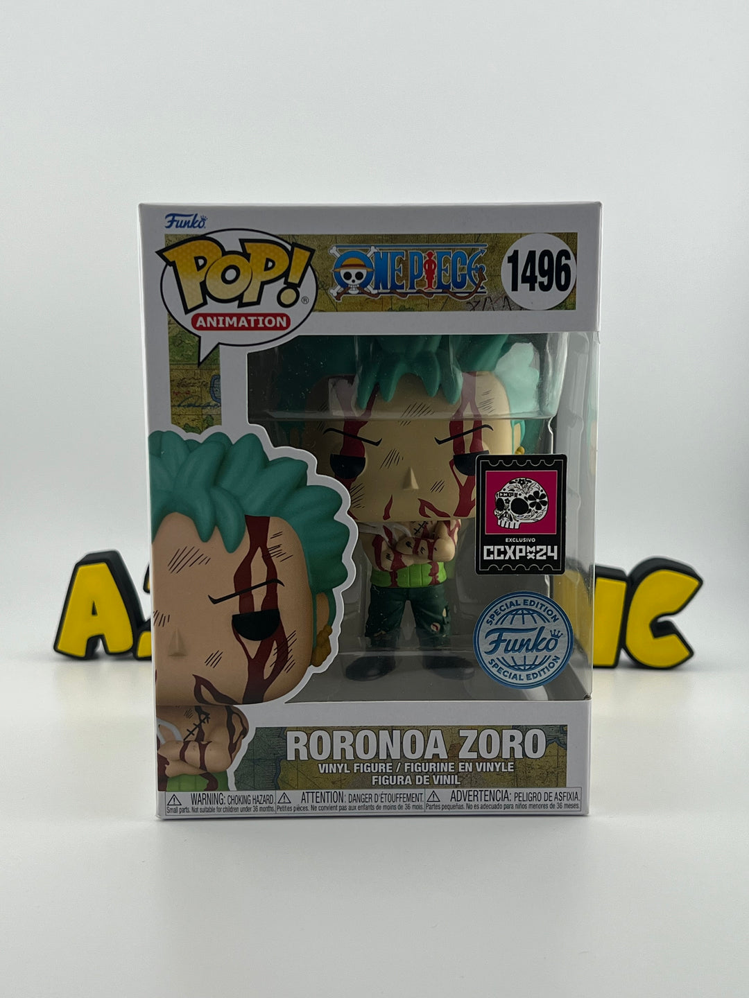 CCXP Mexico 2024 - Roronoa Zoro 1496 - Funko Pop + Custom Armor - One Piece