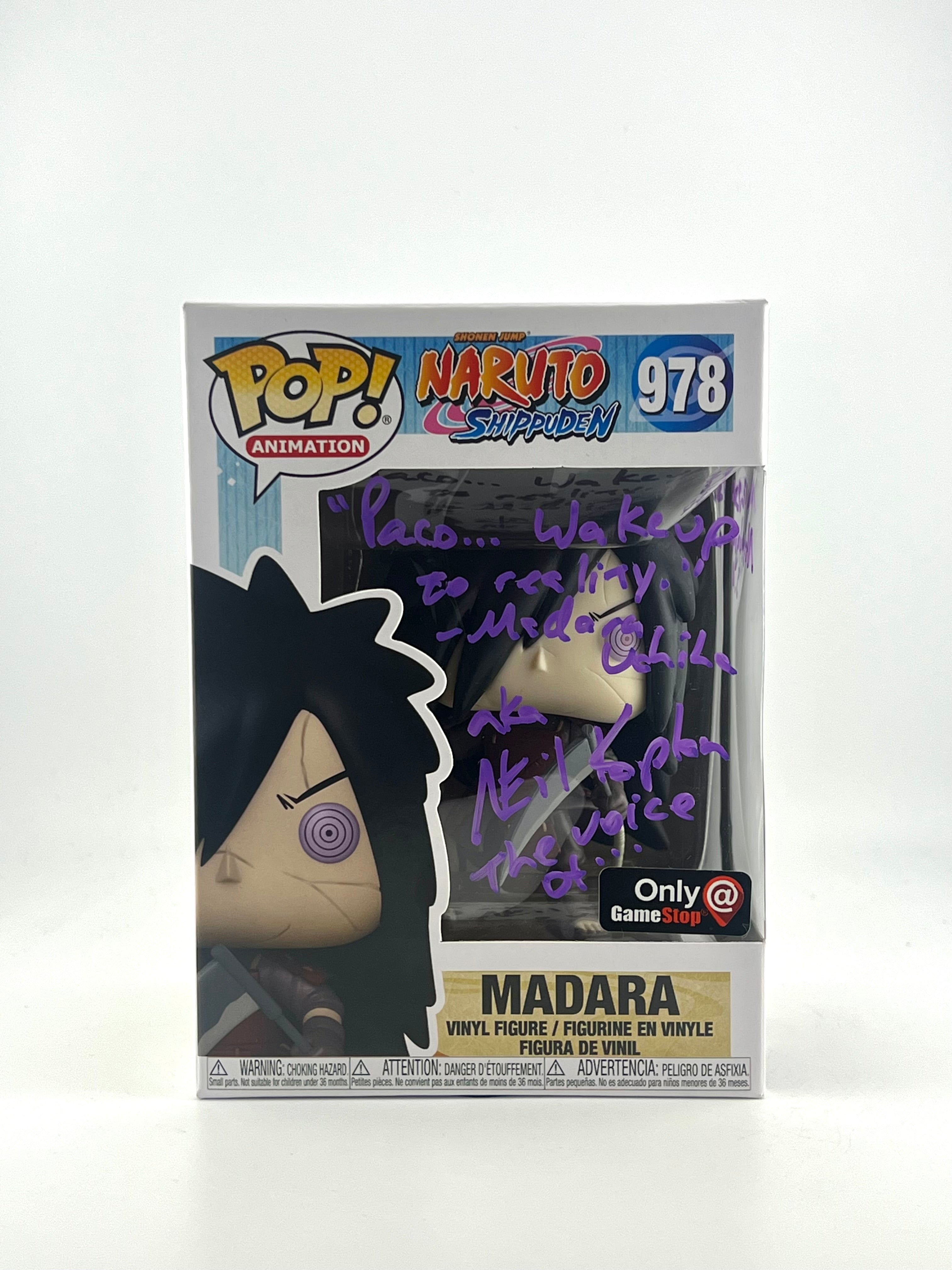 Funko Pop! MADARA 978 GAMESTOP EXCLUSIVE AUTO