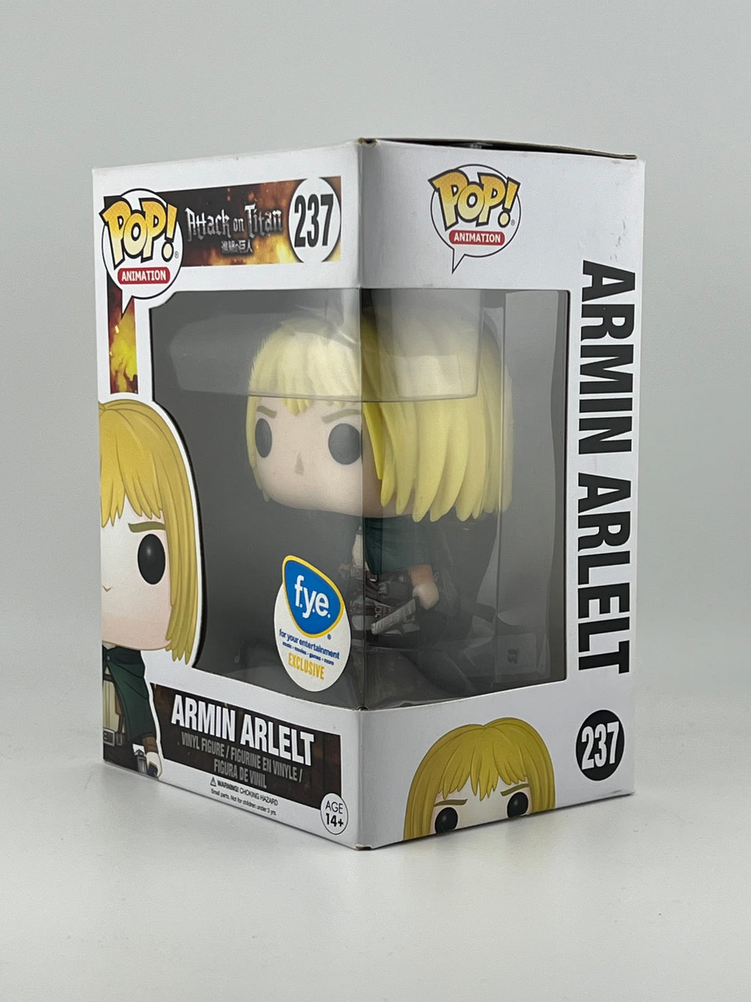 Funko Pop! Armin Arlelt 237 FYE Exclusive (Slight Damage)