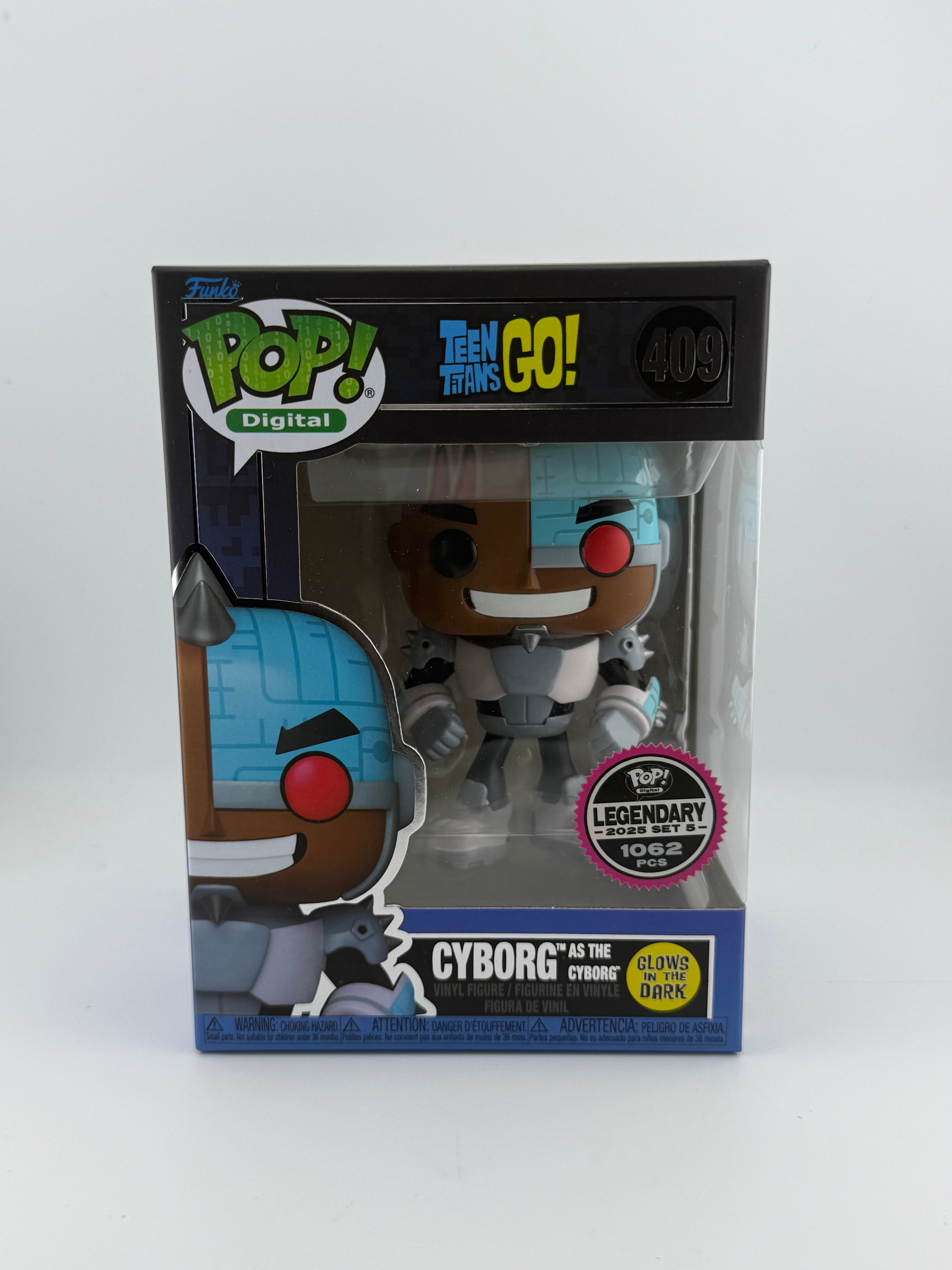 Funko POP! CYBORG AS THE CYBORG 409 GITD NFT EXCLUSIVE LE 1062