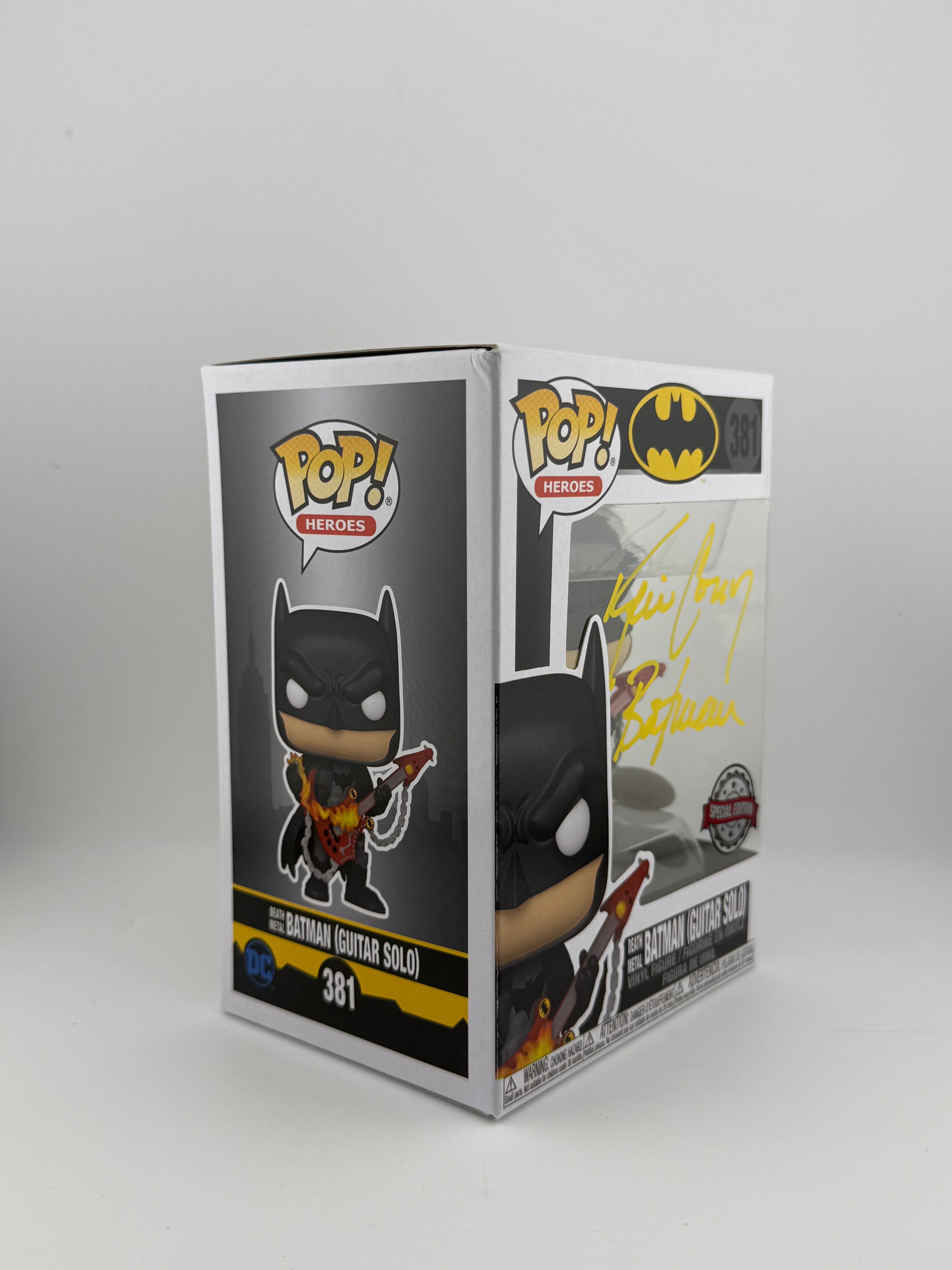 Funko POP! SIGNED DEATH METAL BATMAN (GUITAR SOLO) 381 SE (KEVIN CONROY) + JSE
