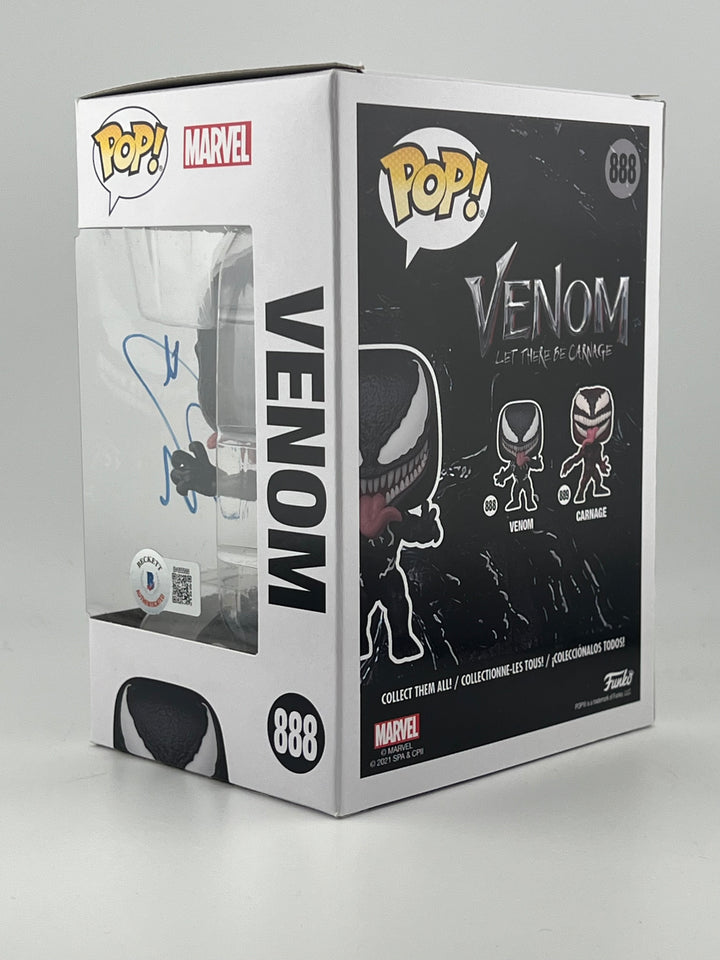 Funko Pop! Venom 888 Autographed by Tom Hardy Beckett Authenticated (Window Swap)