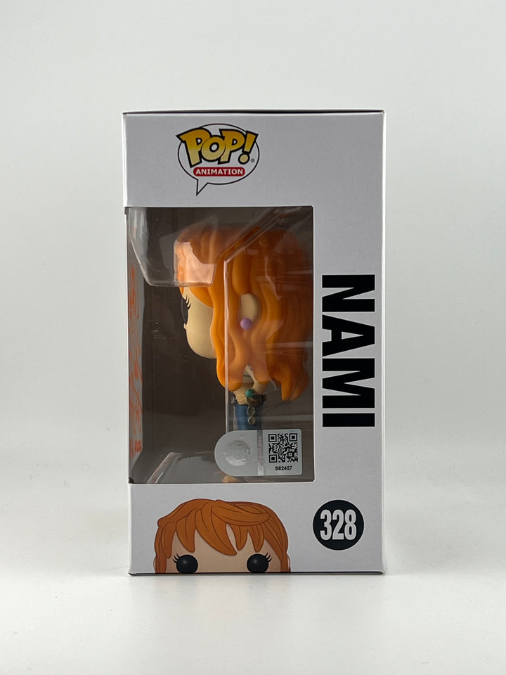 Funko Pop! Nami 328 Autographed by JVA Akemi Okamura SWAU Authenticated