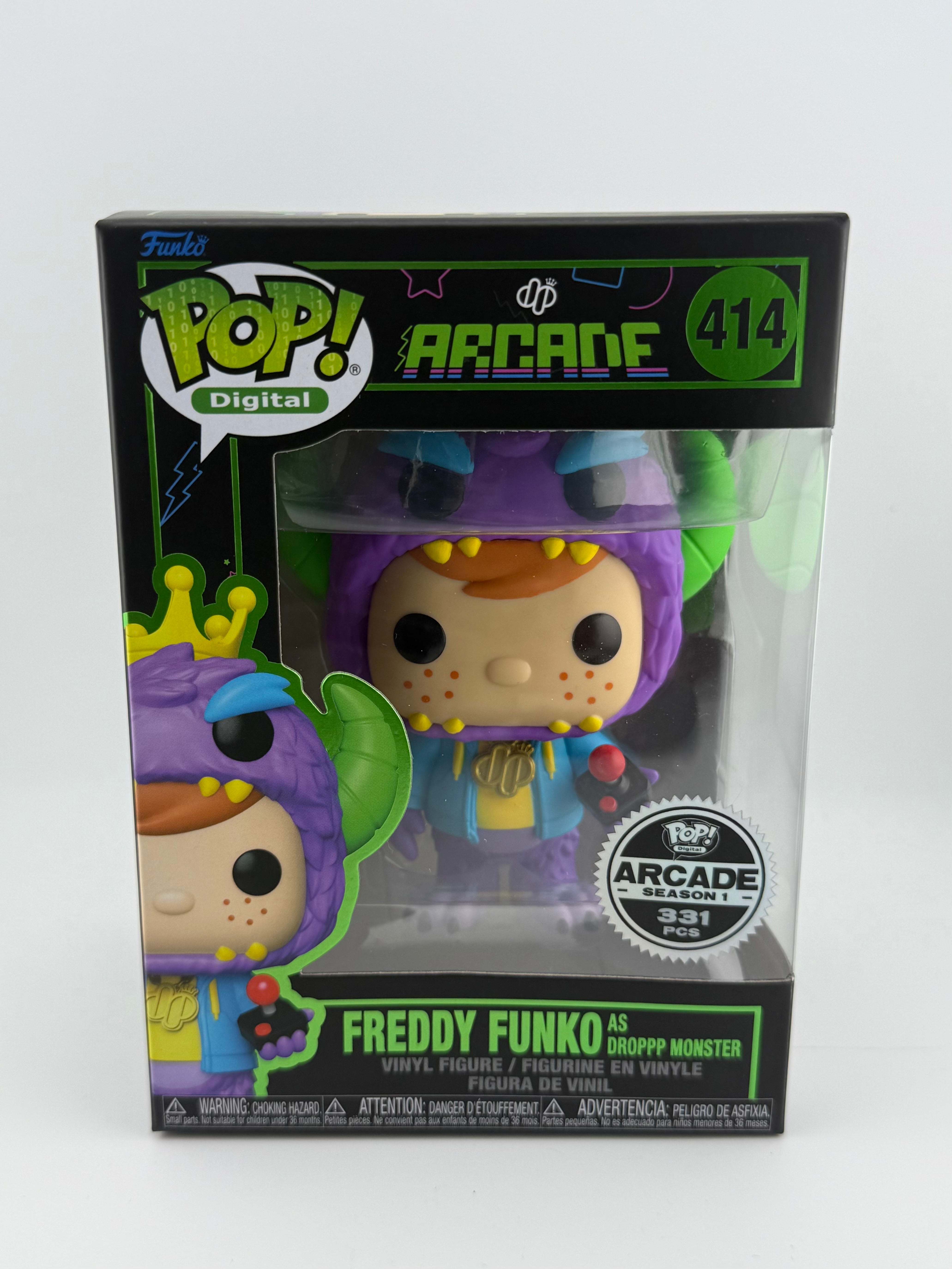 Funko POP! FREDDY FUNKO AS DROPP MONSTER 414 NFT EXCLUSIVE LE 331