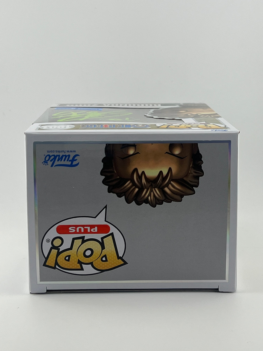 FUNKO POP! BRONZE STATUE RORONOA ZORO 1901 FUNKO SHOP EXCLUSIVE JVA SIGNED