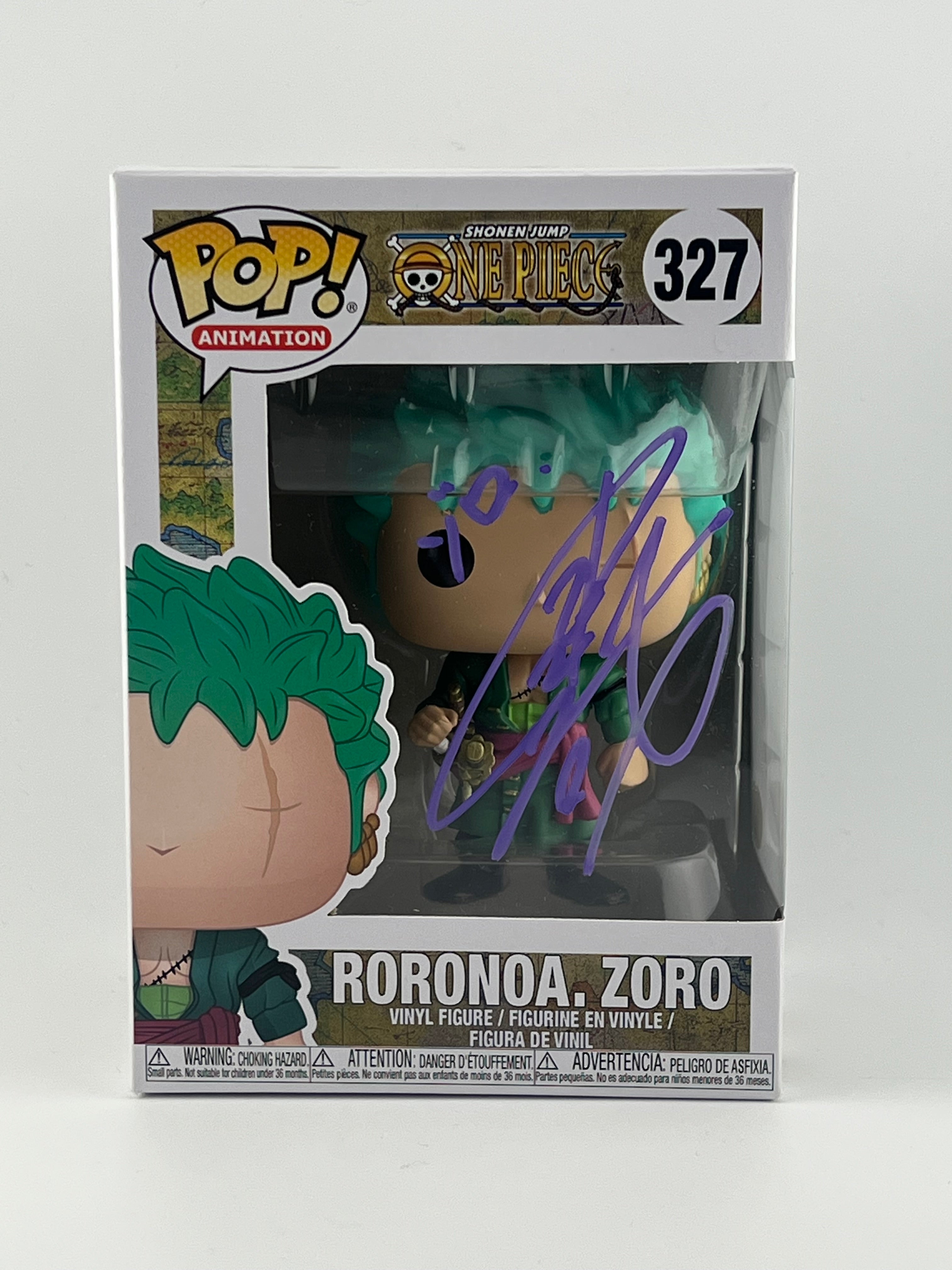 FUNKO POP! RORONOA ZORO 327 JVA SIGNED