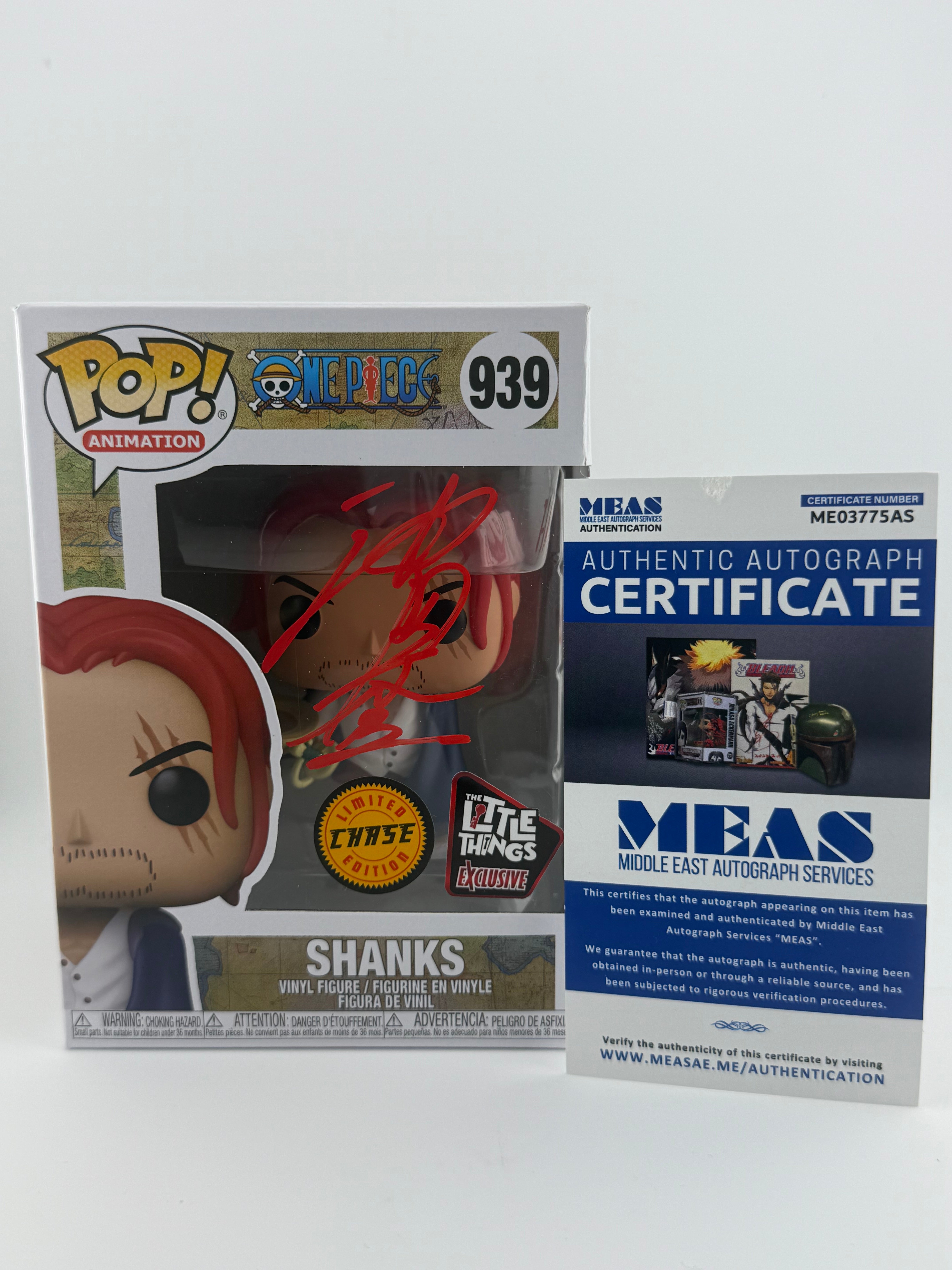 Funko POP! JVA SIGNED SHANKS 939 CHASE LITTLE THINGS EXCLUSIVE