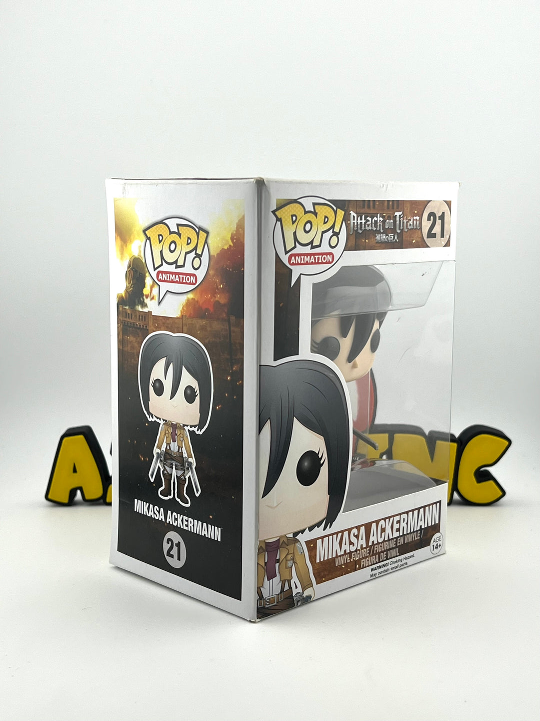 Funko Pop! Attack On Titan: Mikasa Ackermann 21 *DAMAGE*