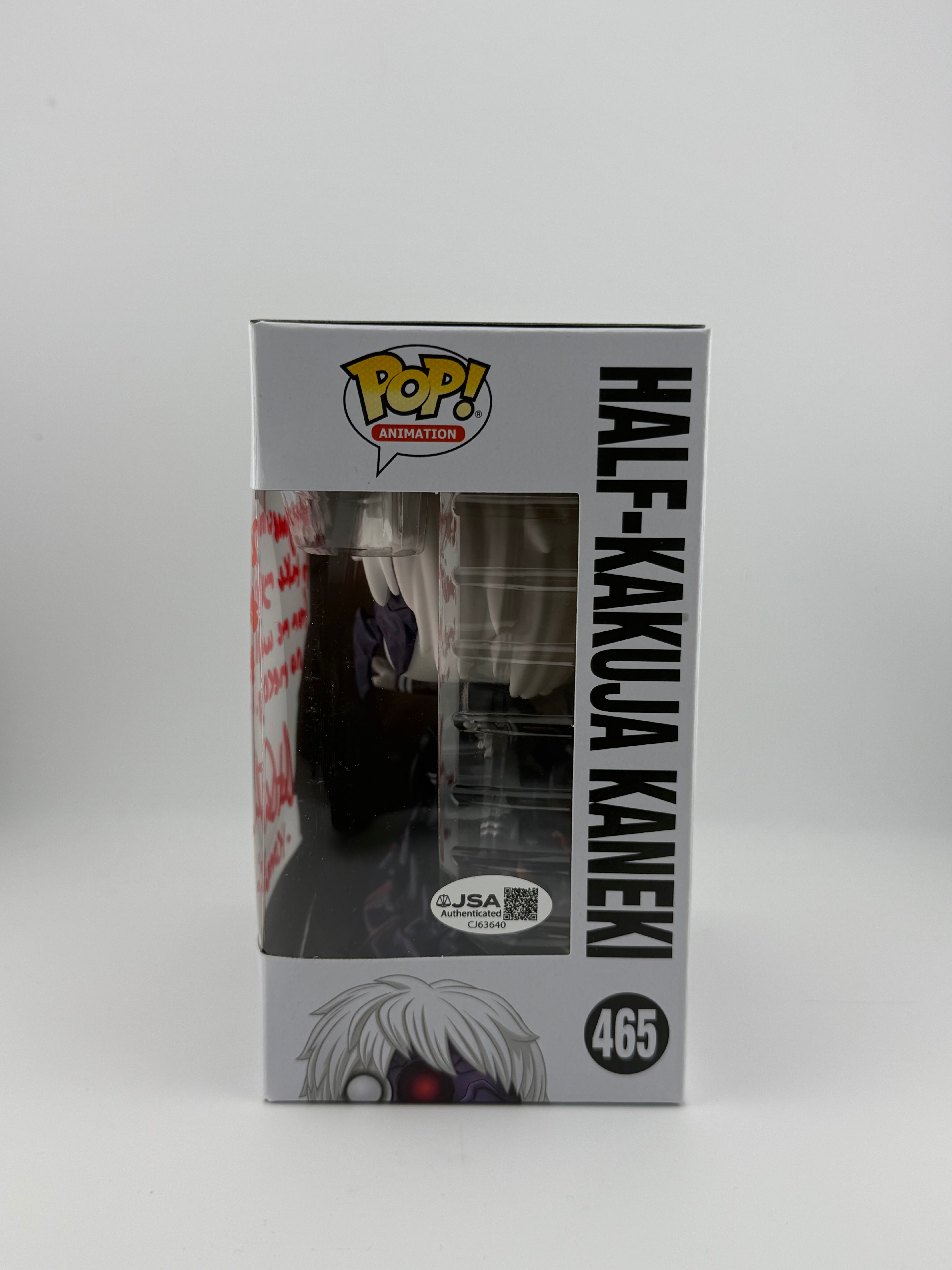 Funko POP! SIGNED HALF-KAKUJA KANEKI 465 (AUSTIN TINDLE) + JSA
