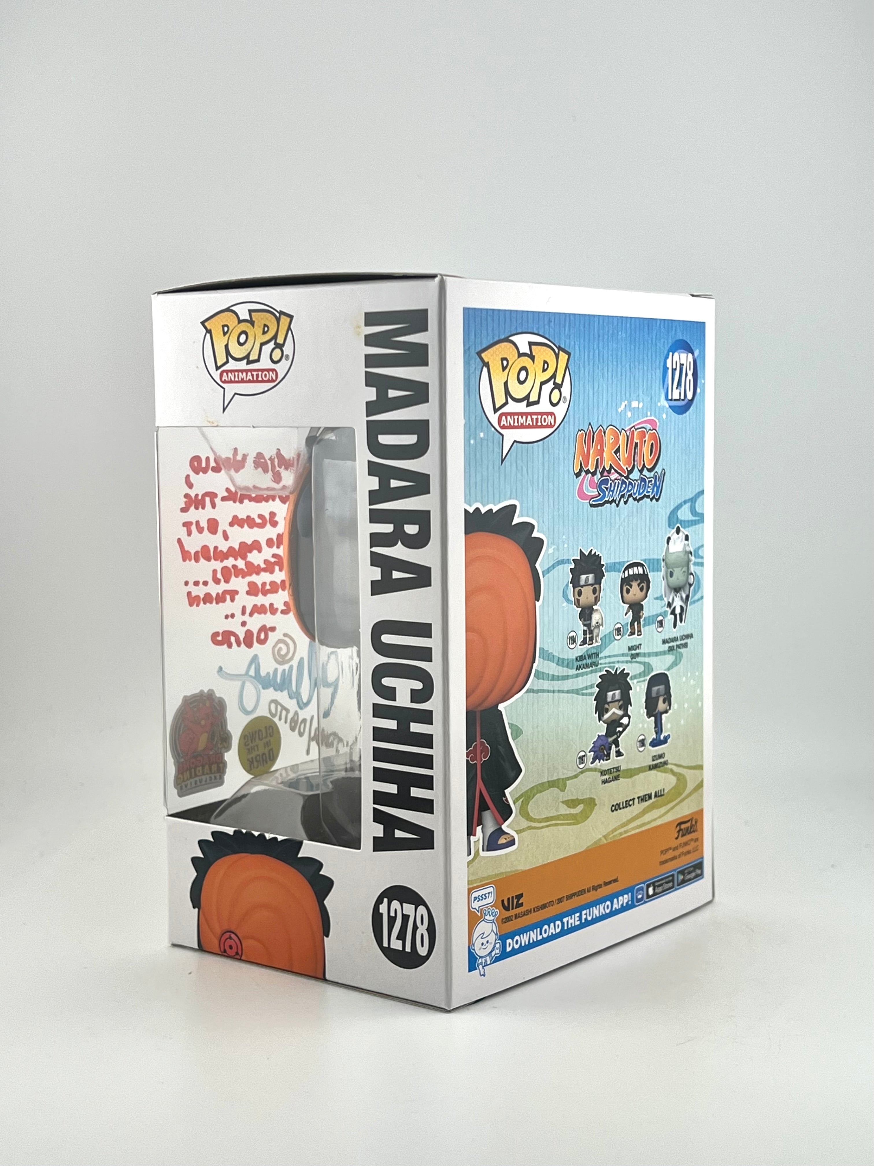 Funko Pop! MADARA UCHIHA 1278 GITD DRAGONS TRADING EXCLUSIVE AUTO
