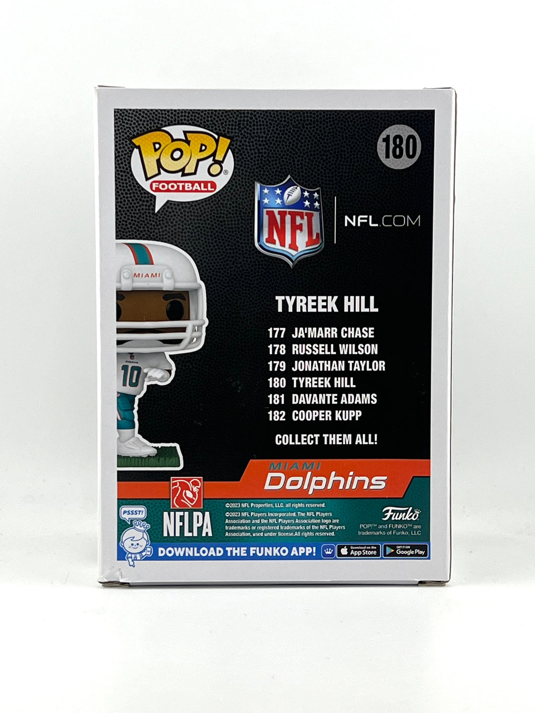 Funko Pop! Tyreek Hill 180 Autographed by Tyreek Hill Beckett Authenticated