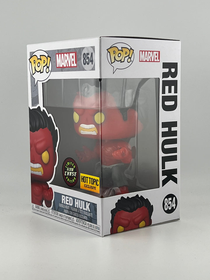 Funko Pop! Red Hulk 854 GITD Chase Hot Topic Exclusive