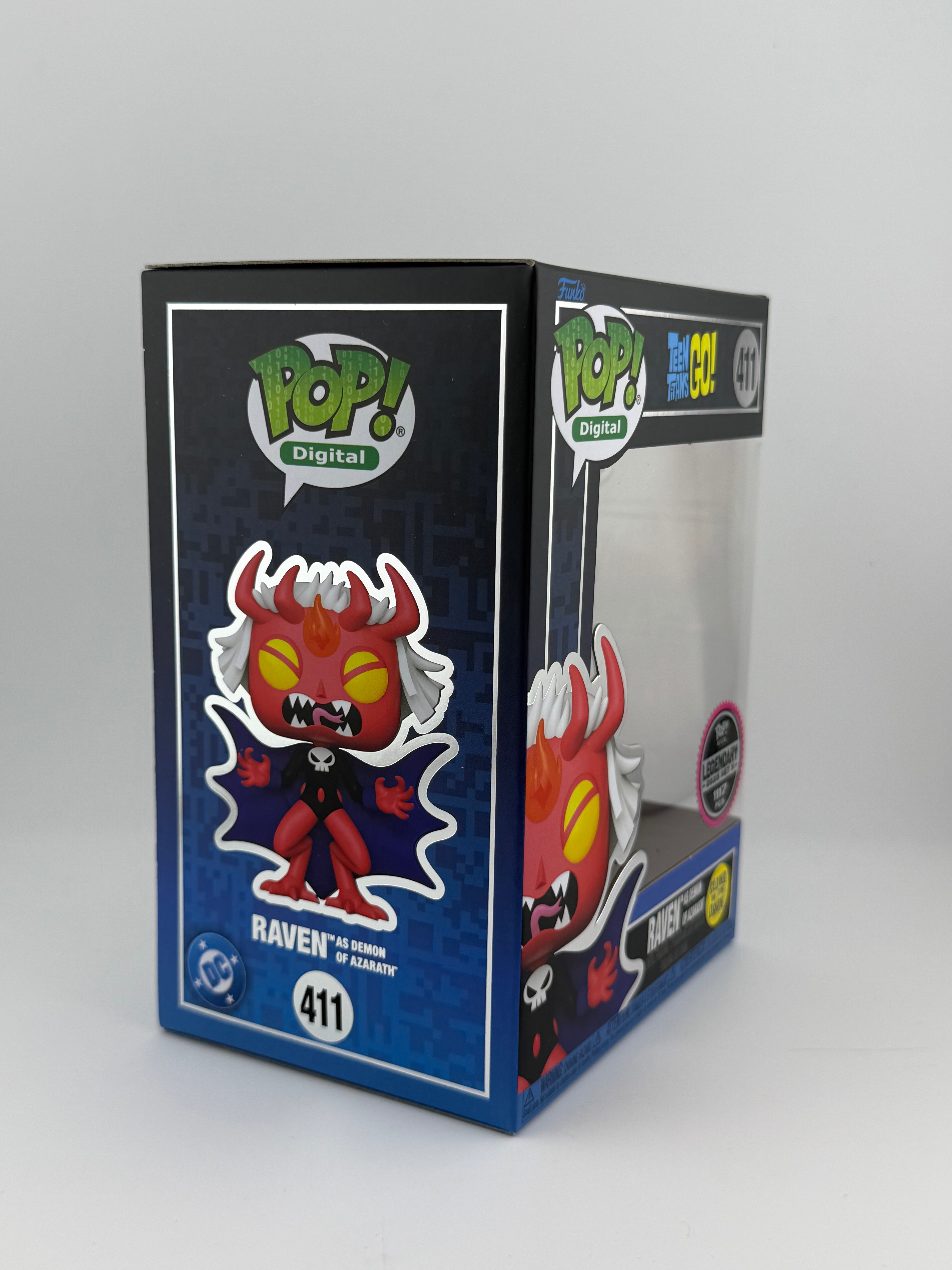 Funko POP! RAVEN AS DEMON OF AZARATH 411 GITD NFT EXCLUSIVE LE 1117