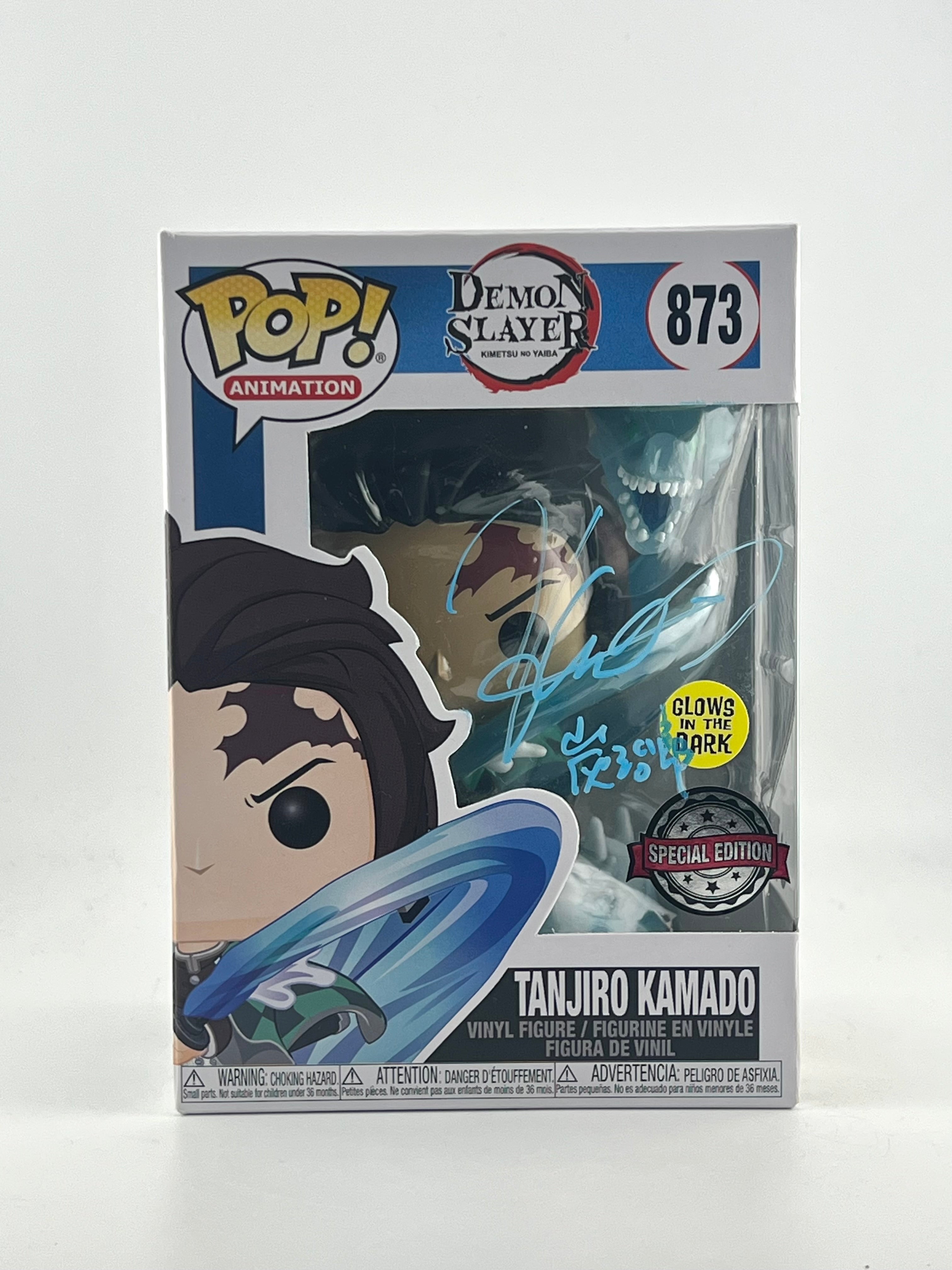 Funko Pop! TANJIRO KAMADO 873 GITD SPECIAL EDITION AUTO