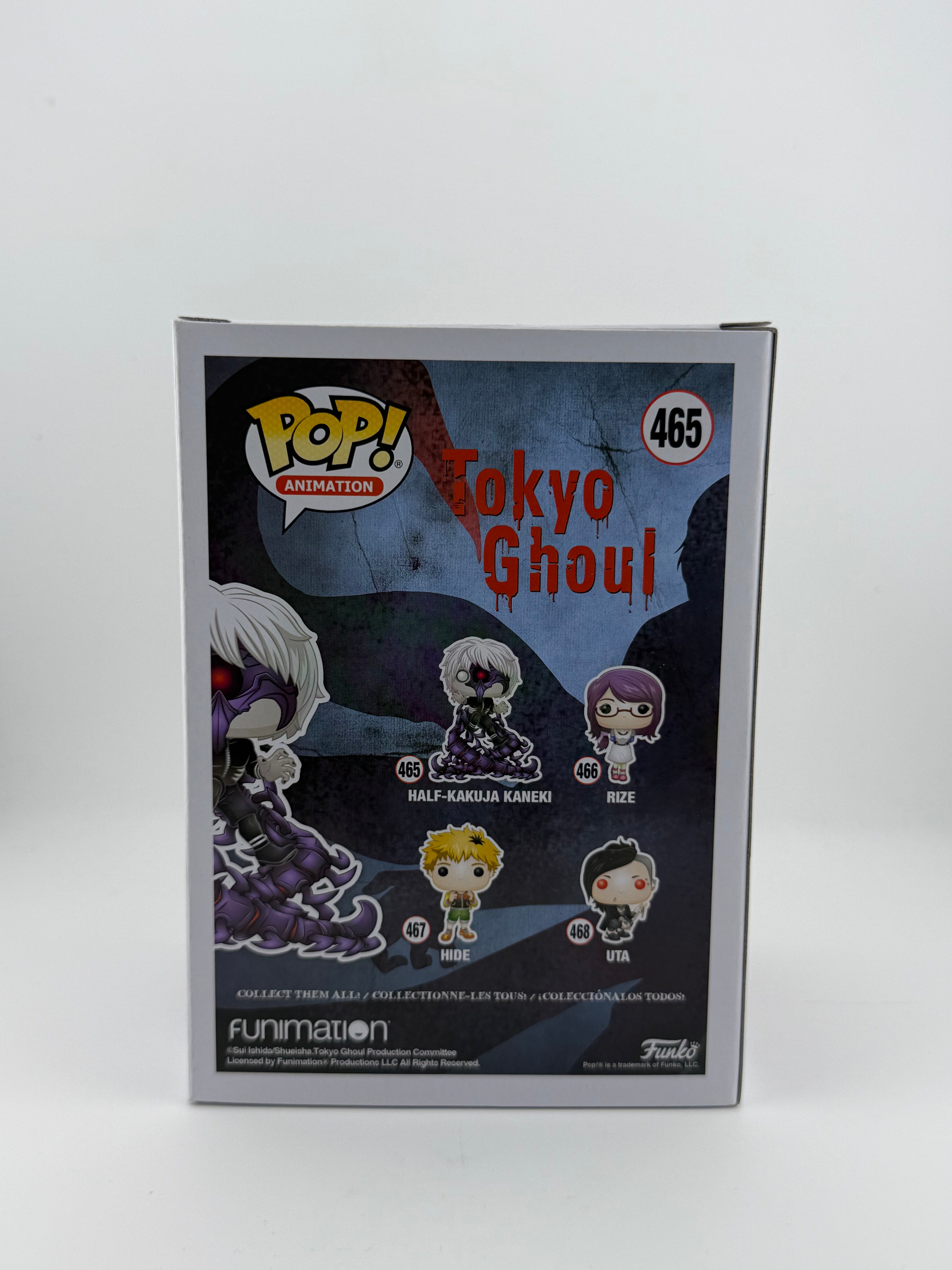 Funko POP! SIGNED HALF-KAKUJA KANEKI 465 (AUSTIN TINDLE) + JSA