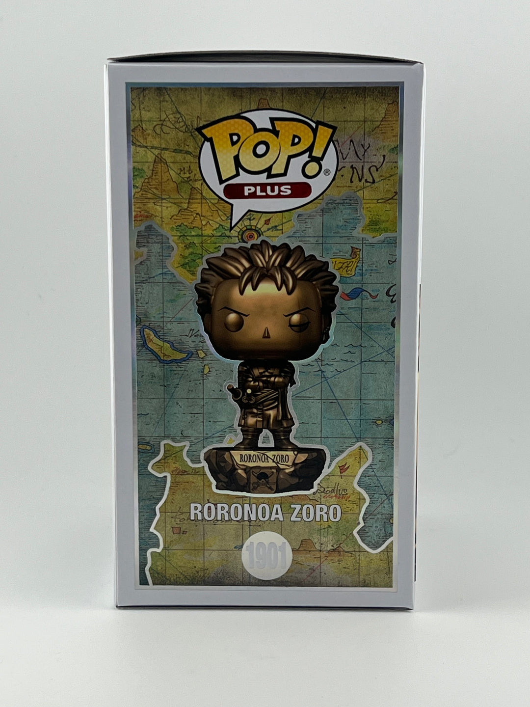 FUNKO POP! BRONZE STATUE RORONOA ZORO 1901 FUNKO SHOP EXCLUSIVE JVA SIGNED