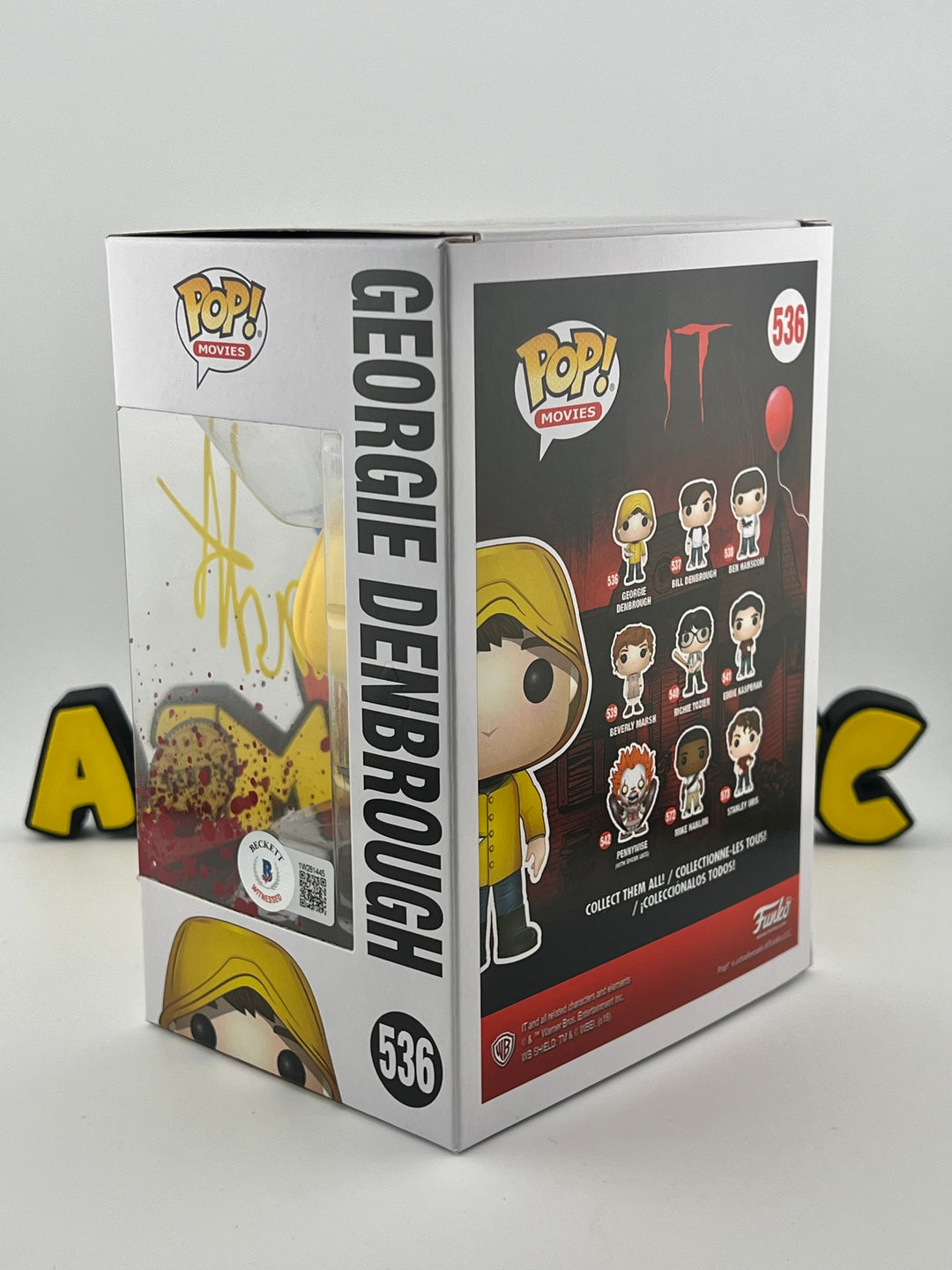 Georgie Denbrough 536 Chase - Signed By Jackson Robert Scott - Beckett Certified - Funko Pop