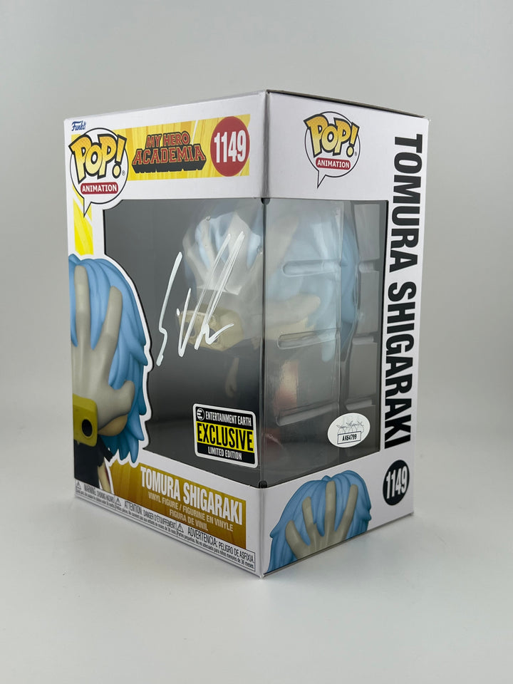 Funko Pop! Tomura shigaraki 1149 1149 EE EXCLUSIVE AUTOGRAPHED By Eric vale jsa authenticated