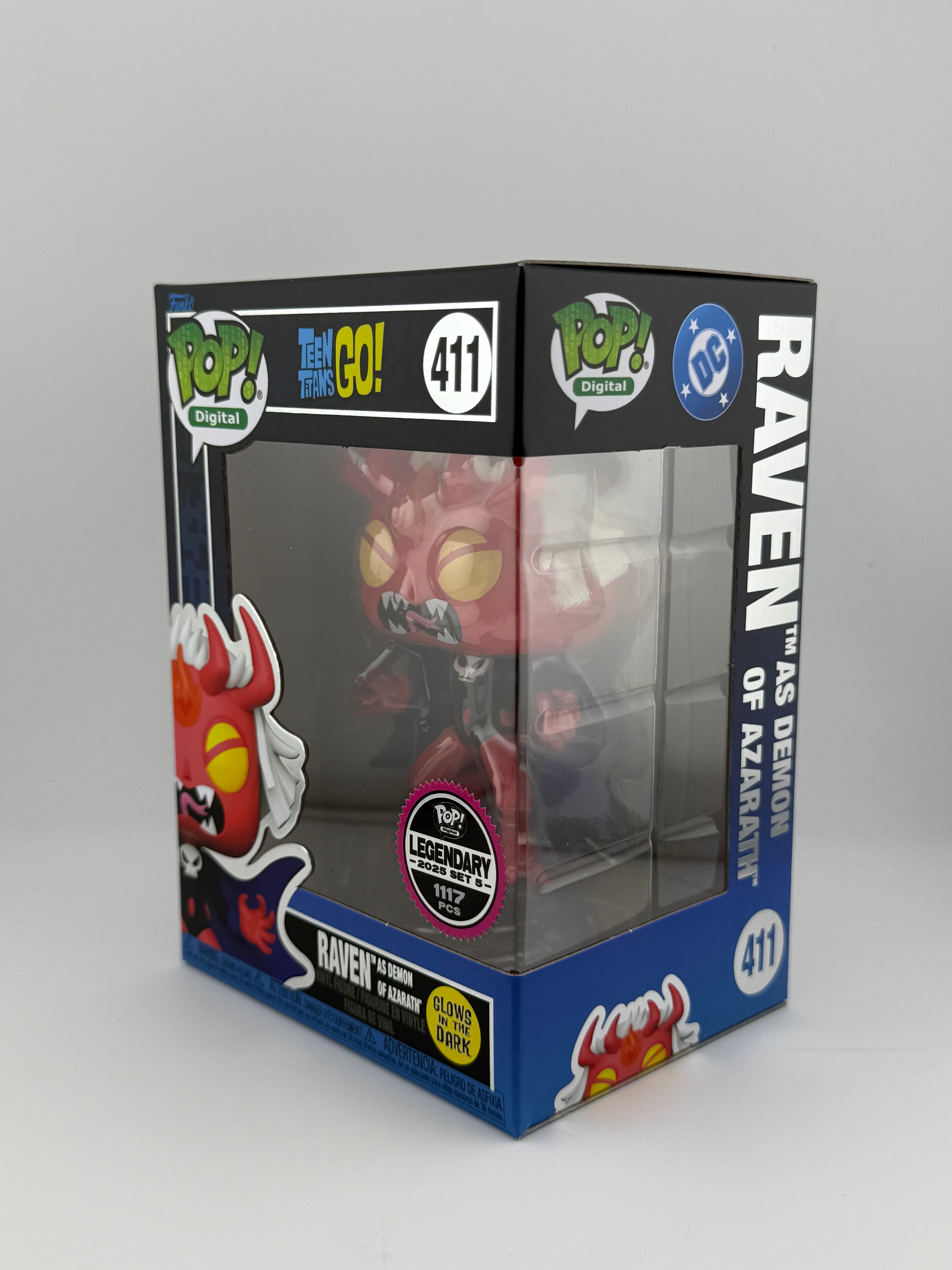 Funko POP! RAVEN AS DEMON OF AZARATH 411 GITD NFT EXCLUSIVE LE 1117