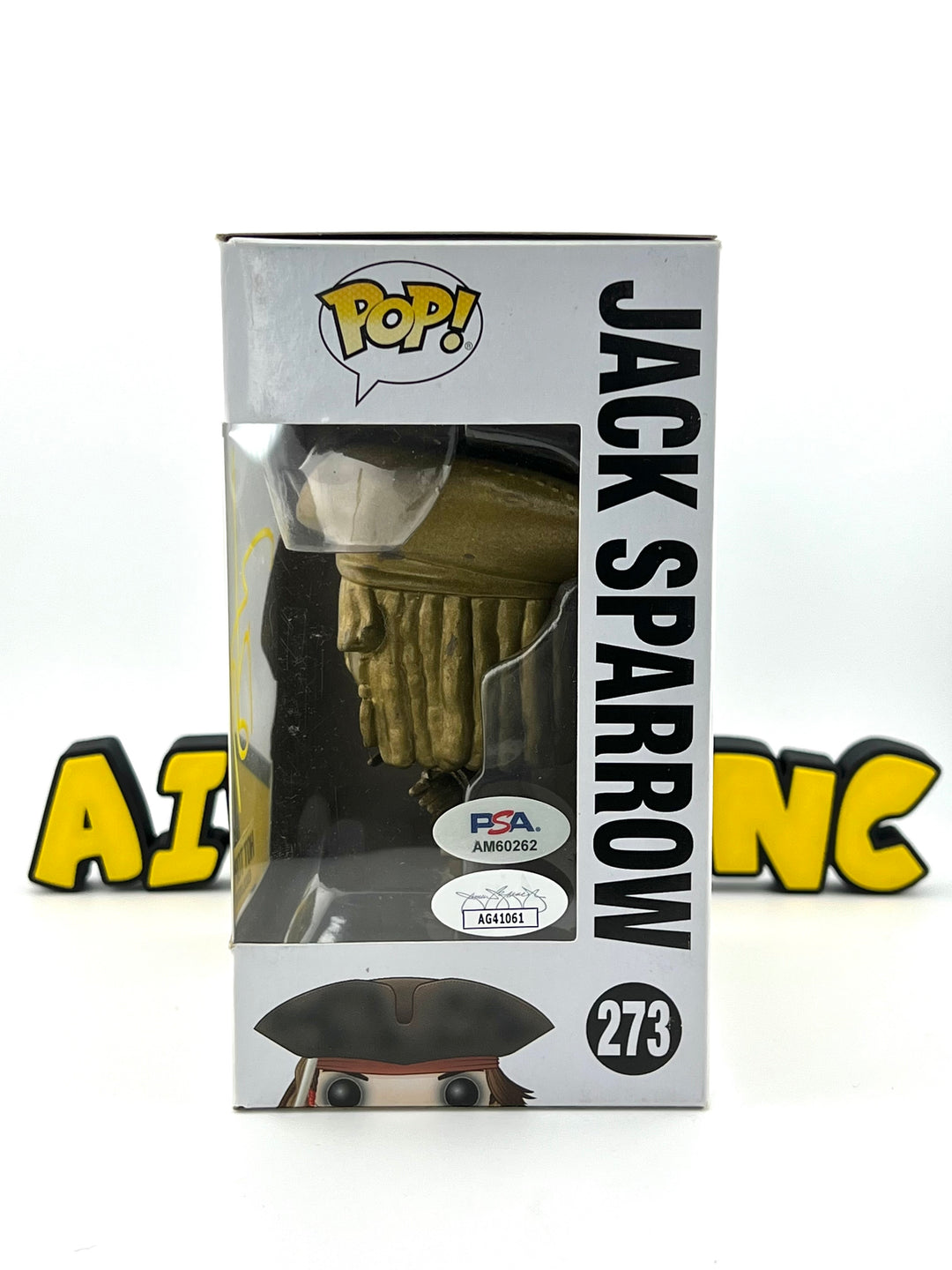 Funko Pop! Jack Sparrow 273 - Autographed by Johnny Depp JSA  + PSA/DNA Authentication - Hot Topic Exclusive - Pirates of The Caribbean