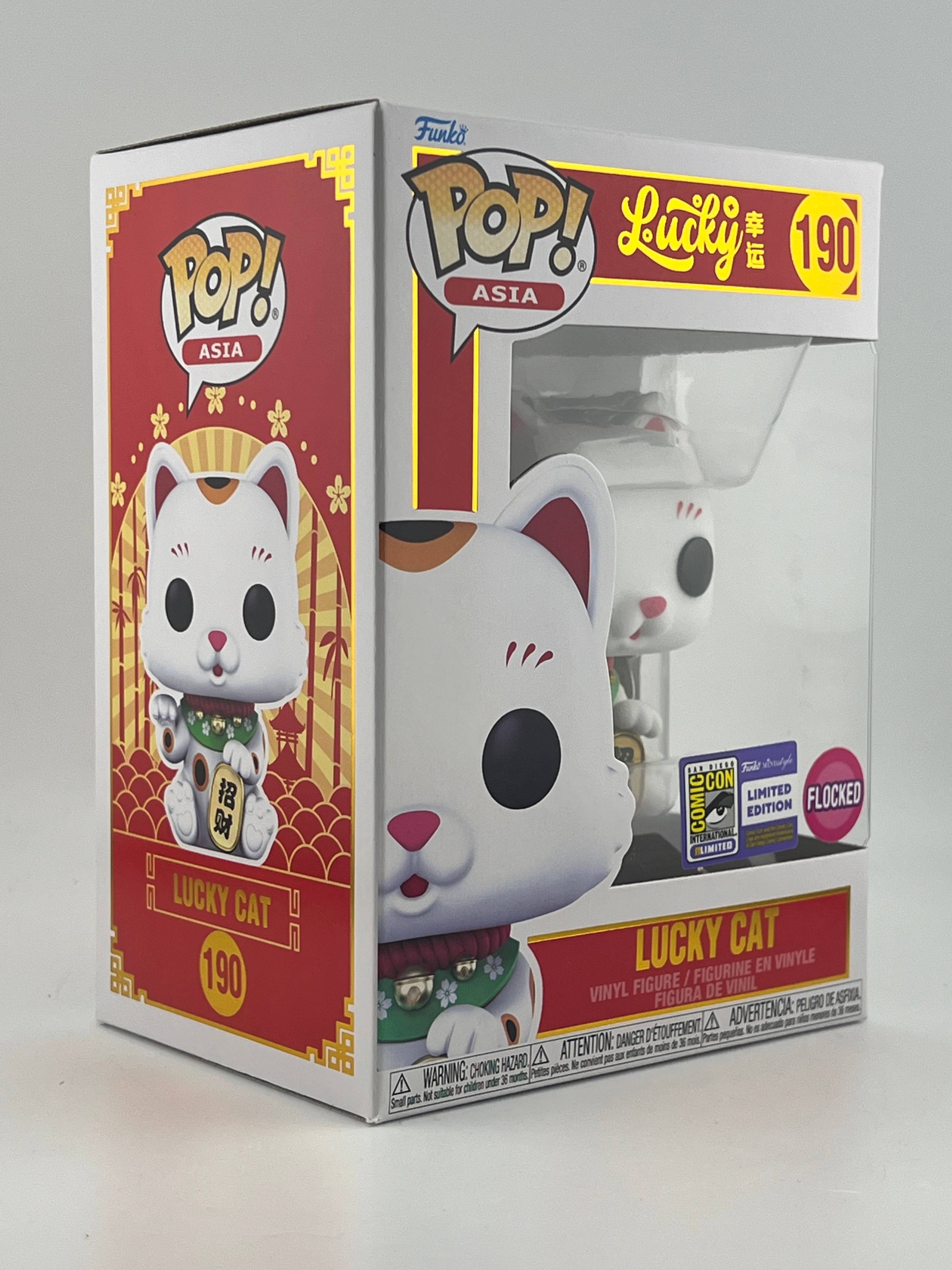 Funko Pop - LUCKY CAT 190 FLOCKED 2023 SDCC