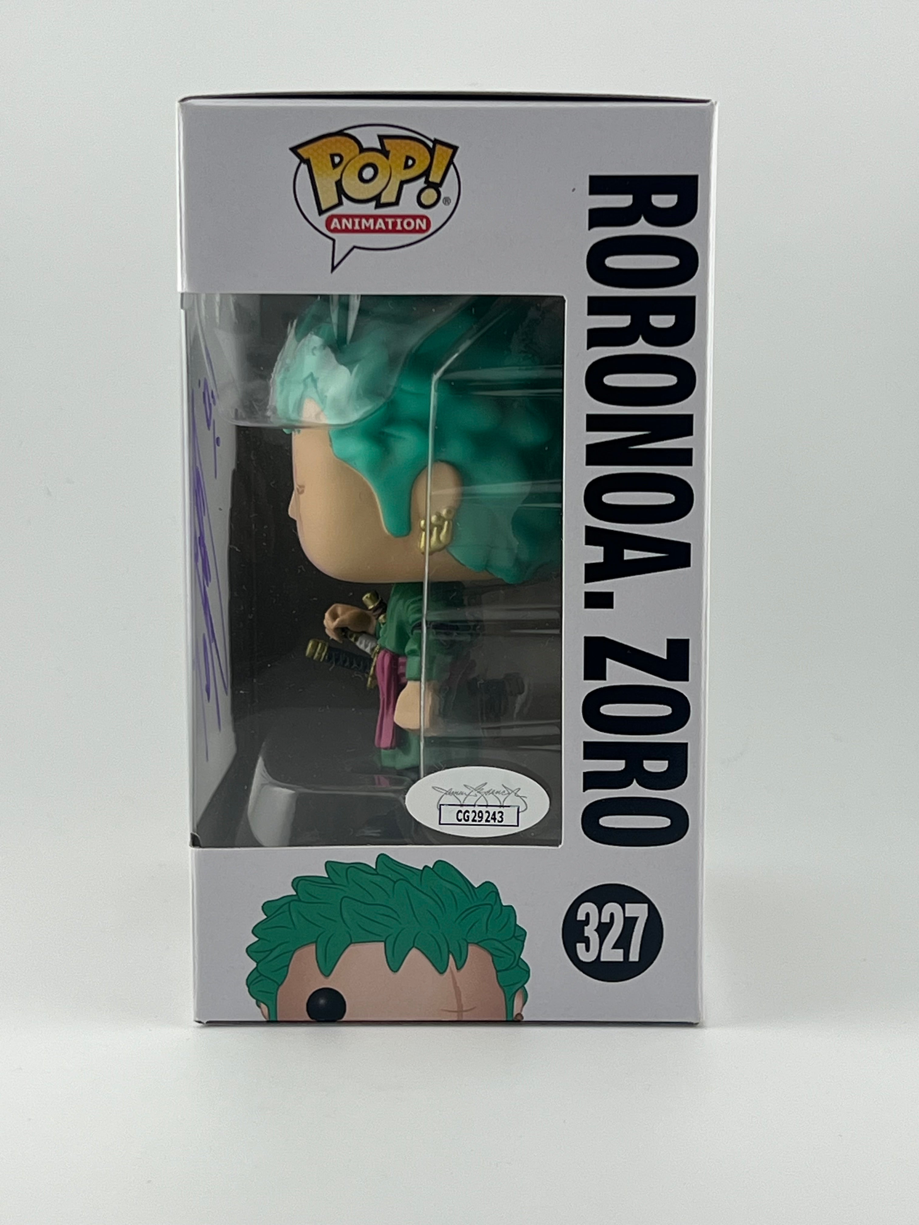 FUNKO POP! RORONOA ZORO 327 JVA SIGNED