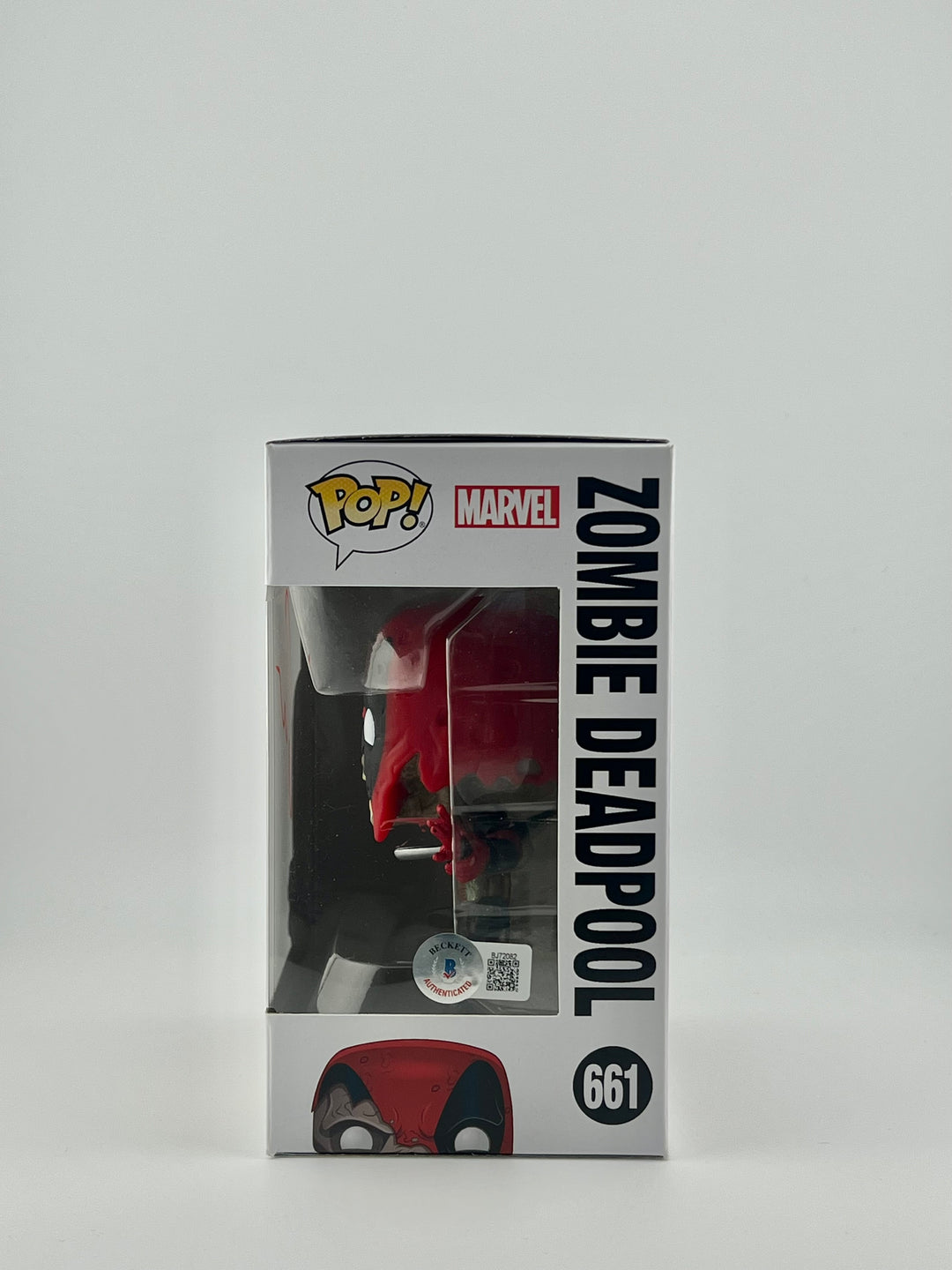 Funko Pop! Zombie Deadpool 661 - Autographed by Ryan Reynolds with Beckett Authentication