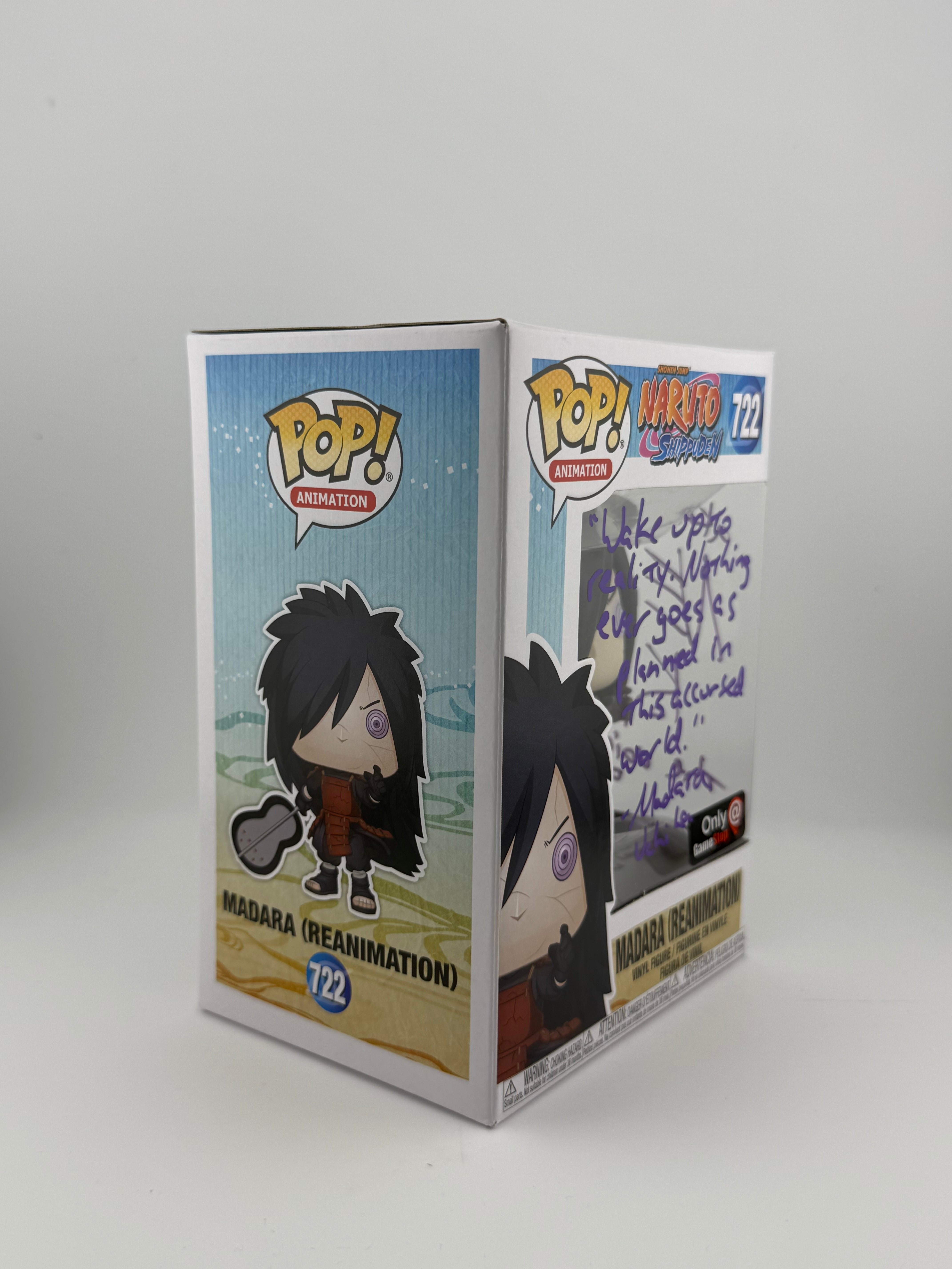Funko POP! SIGNED MADARA (REANIMATION) 722 (NEIL KAPLAN) + JSA