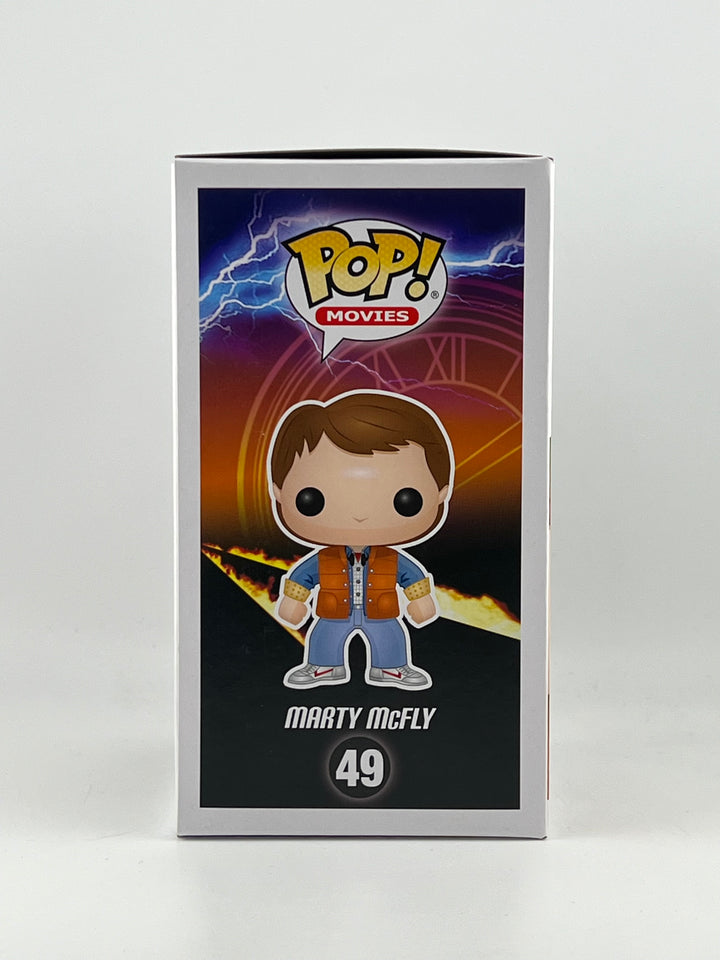 Funko Pop! Marty McFly 49 Autographed by Michael J. Fox Beckett Authenticated