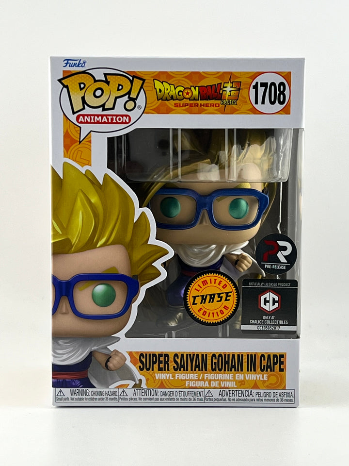 Funko Pop! Super Saiyan Gohan In Cape 1708 Chase PR Chalice Exclusive